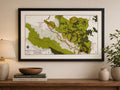 Vintage Paw Paw West Virginia Map 1966 | Potomac River and C&O Canal