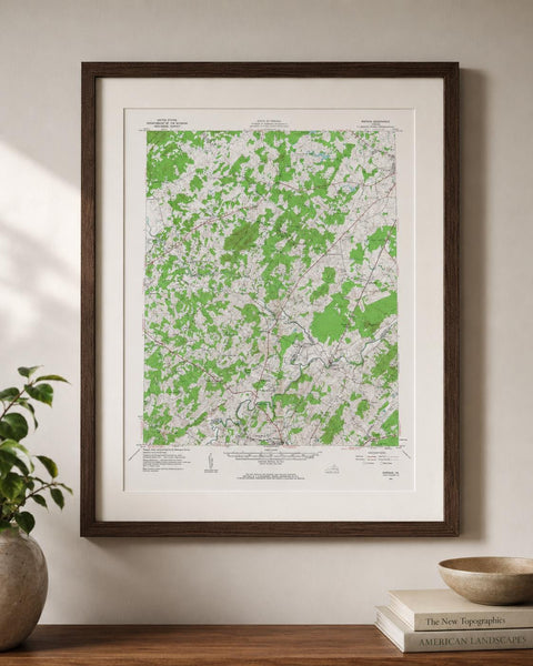 Vintage Rapidan Virginia Topographic Map 1961 | USGS Quadrangle