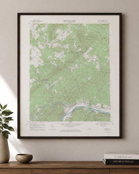 Vintage Shipman Virginia Topographic Map 1969 | USGS Quadrangle