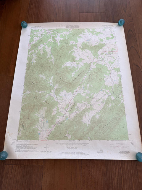 Vintage Covesville Virginia Topographic Map 1967 | USGS Quadrangle