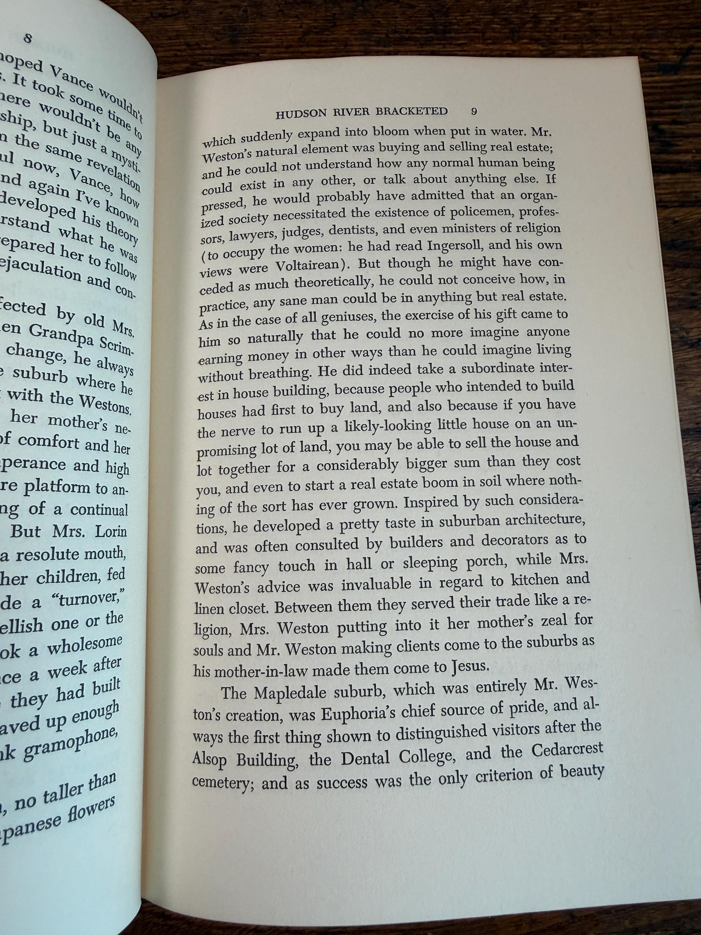 Hudson River Bracketed by Edith Wharton | Hardcover 1960