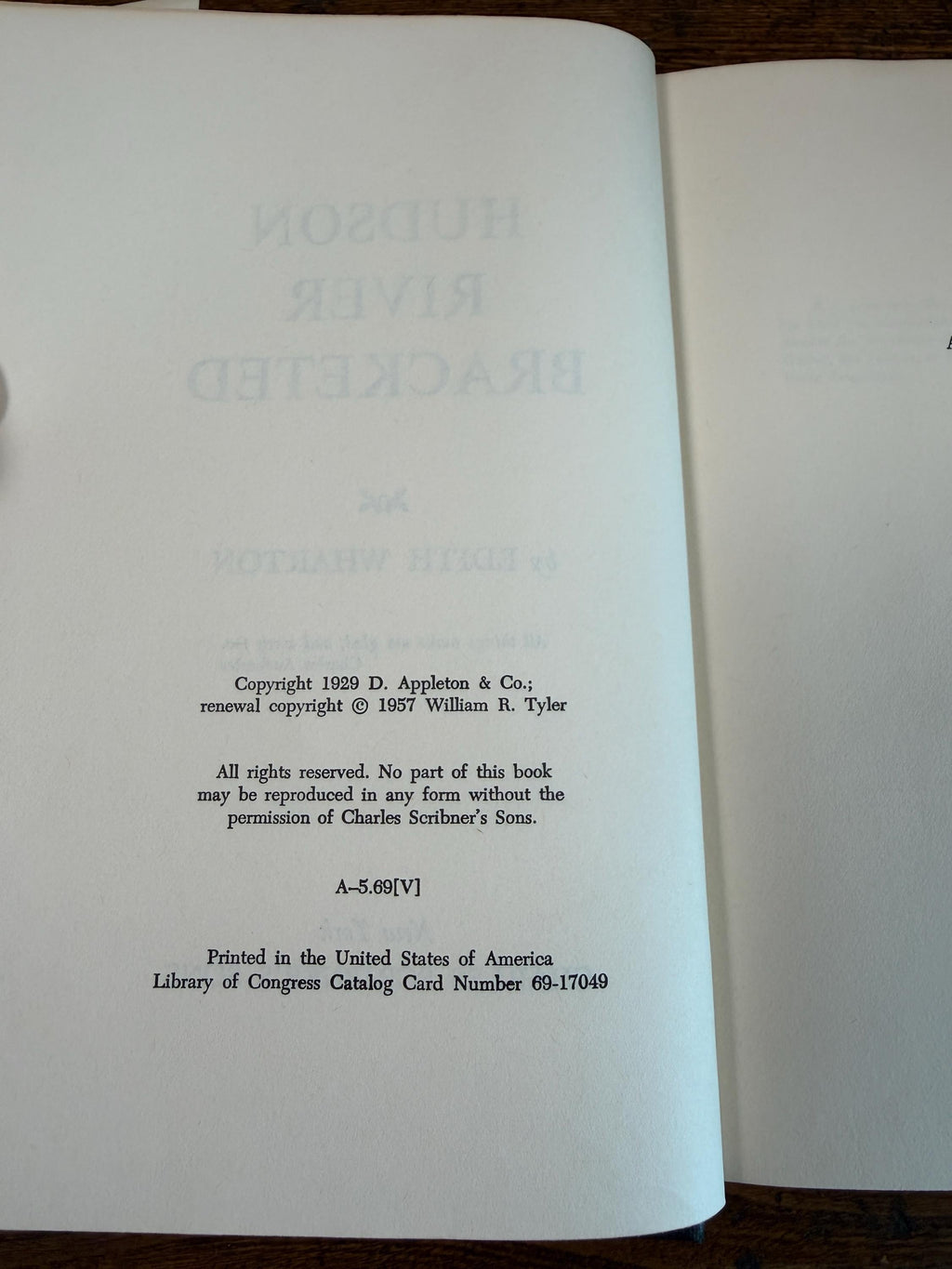 Hudson River Bracketed by Edith Wharton | Hardcover 1960
