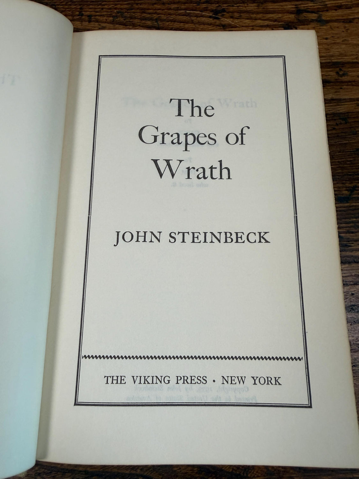 The Grapes of Wrath by John Steinbeck | Book Club Edition Hardcover 1939