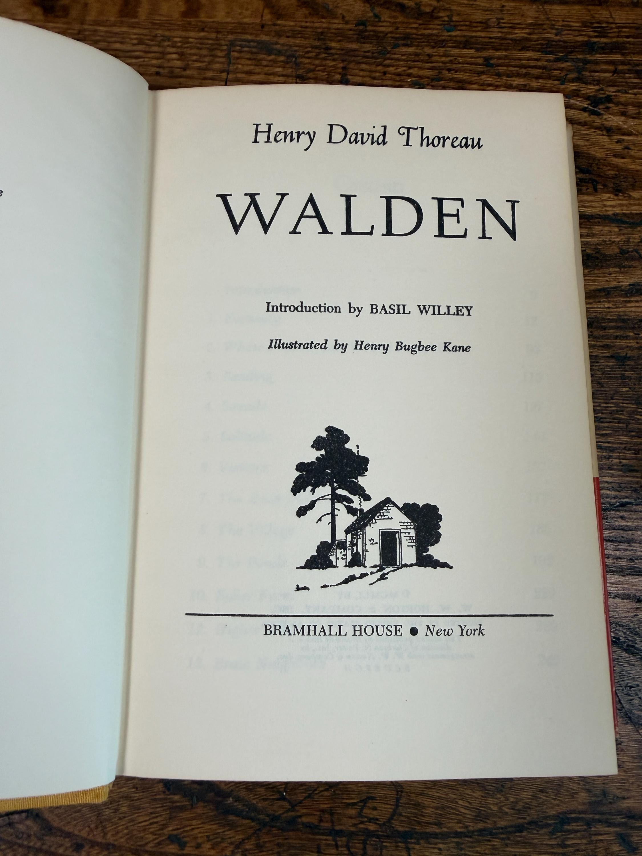 Walden by Henry David Thoreau | Illustrated Hardcover 1951