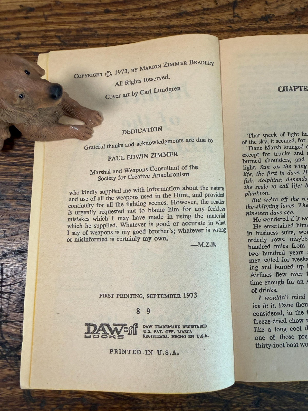 Hunters of the Red Moon by Marion Zimmer Bradley | First Printing Paperback 1973