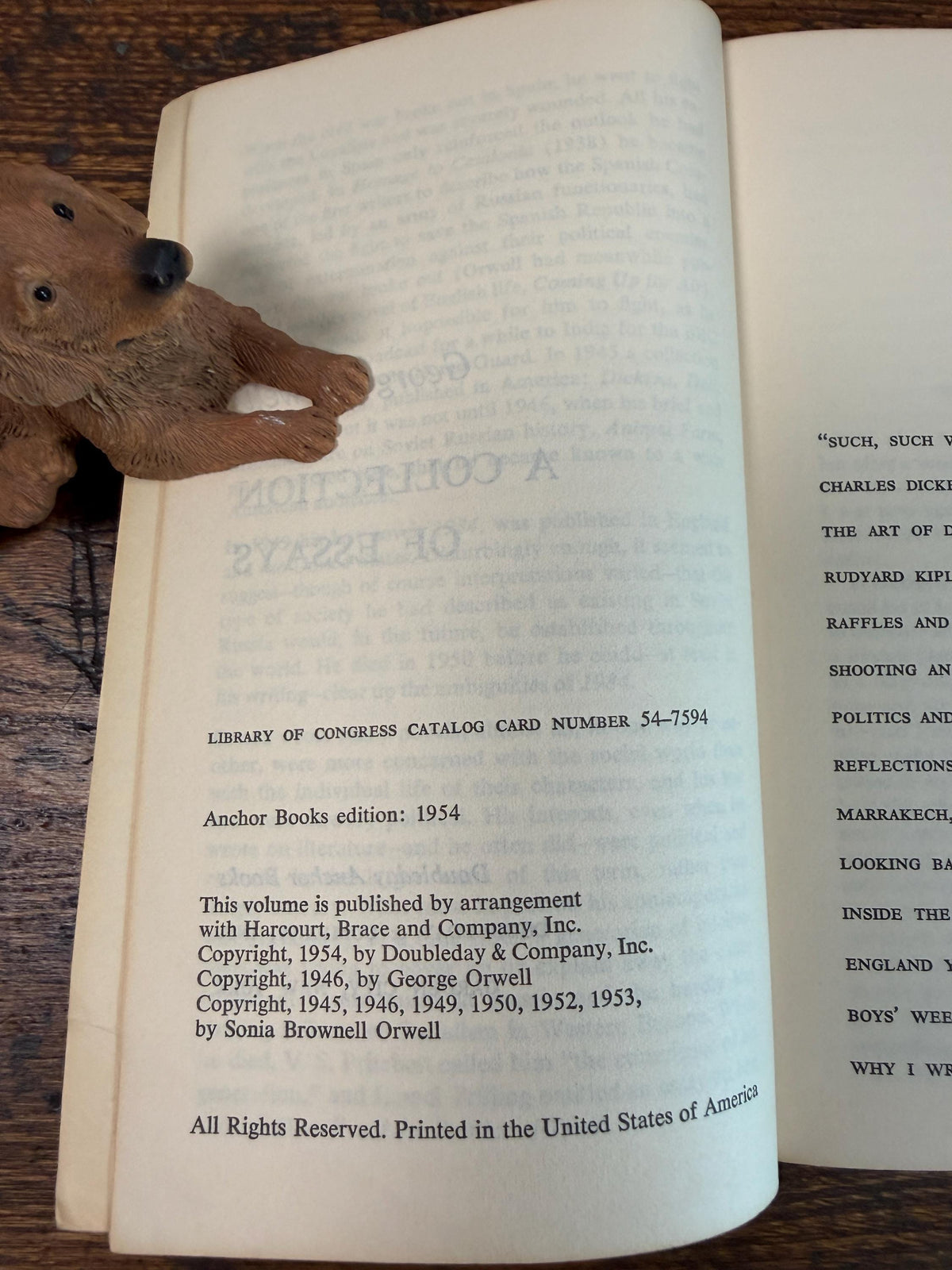A Collection of Essays by George Orwell | Paperback 1954