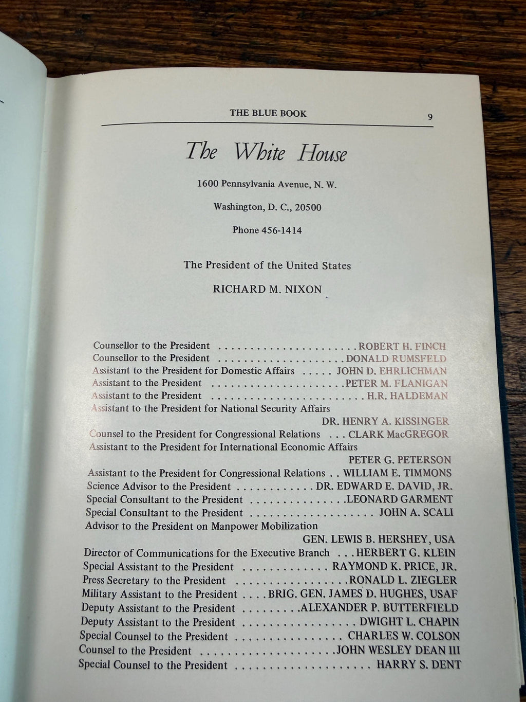 The Blue Book of Washington, D.C. 1972 | Hardcover