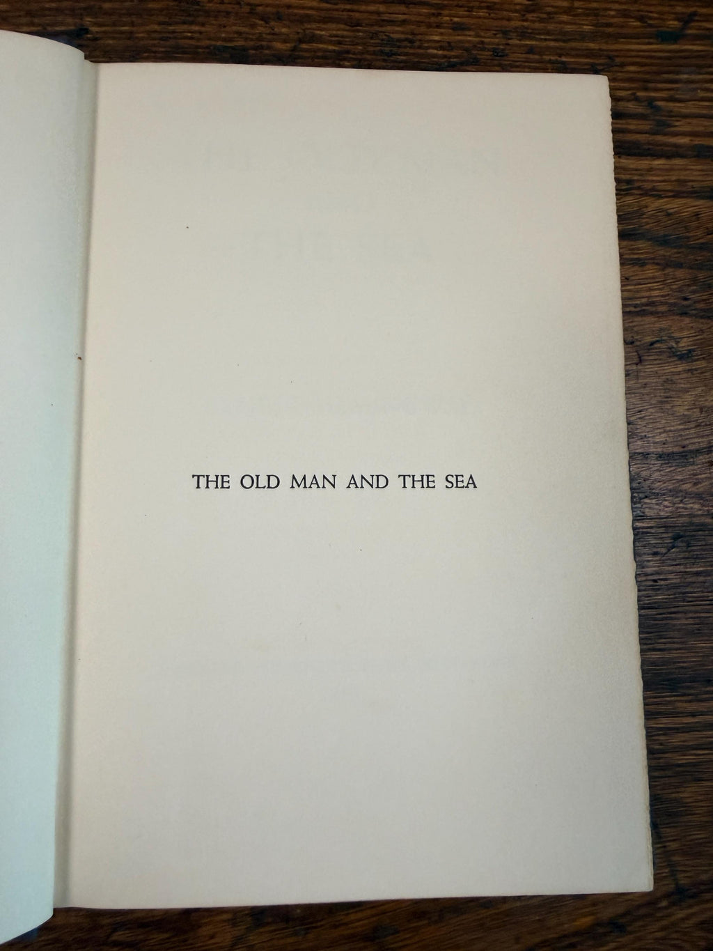 The Old Man and the Sea by Ernest Hemingway | Hardcover 1952