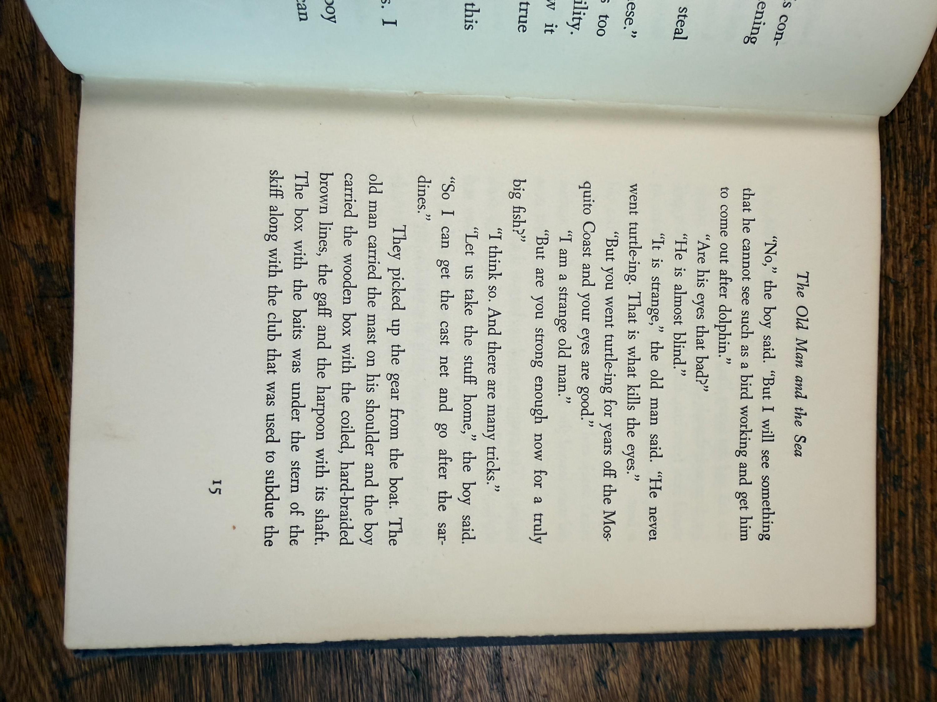 The Old Man and the Sea by Ernest Hemingway | Hardcover 1952