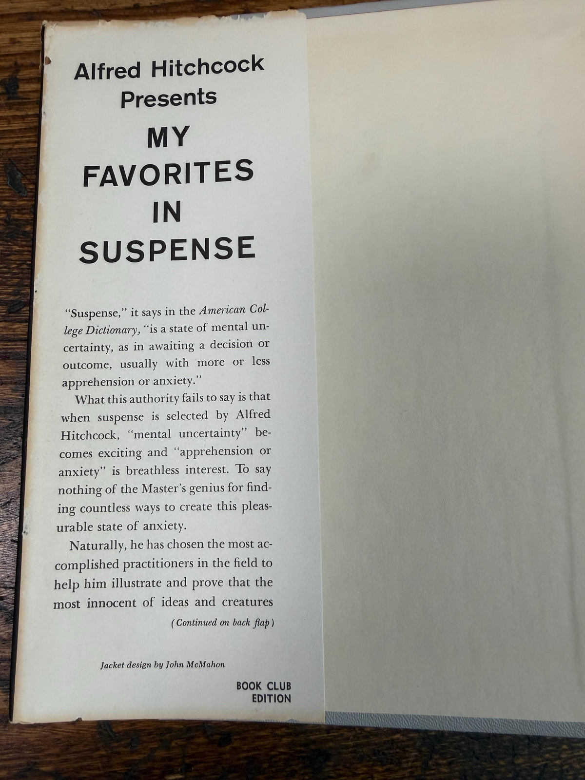 Alfred Hitchcock Presents: My Favorites in Suspense | Hardcover 1959