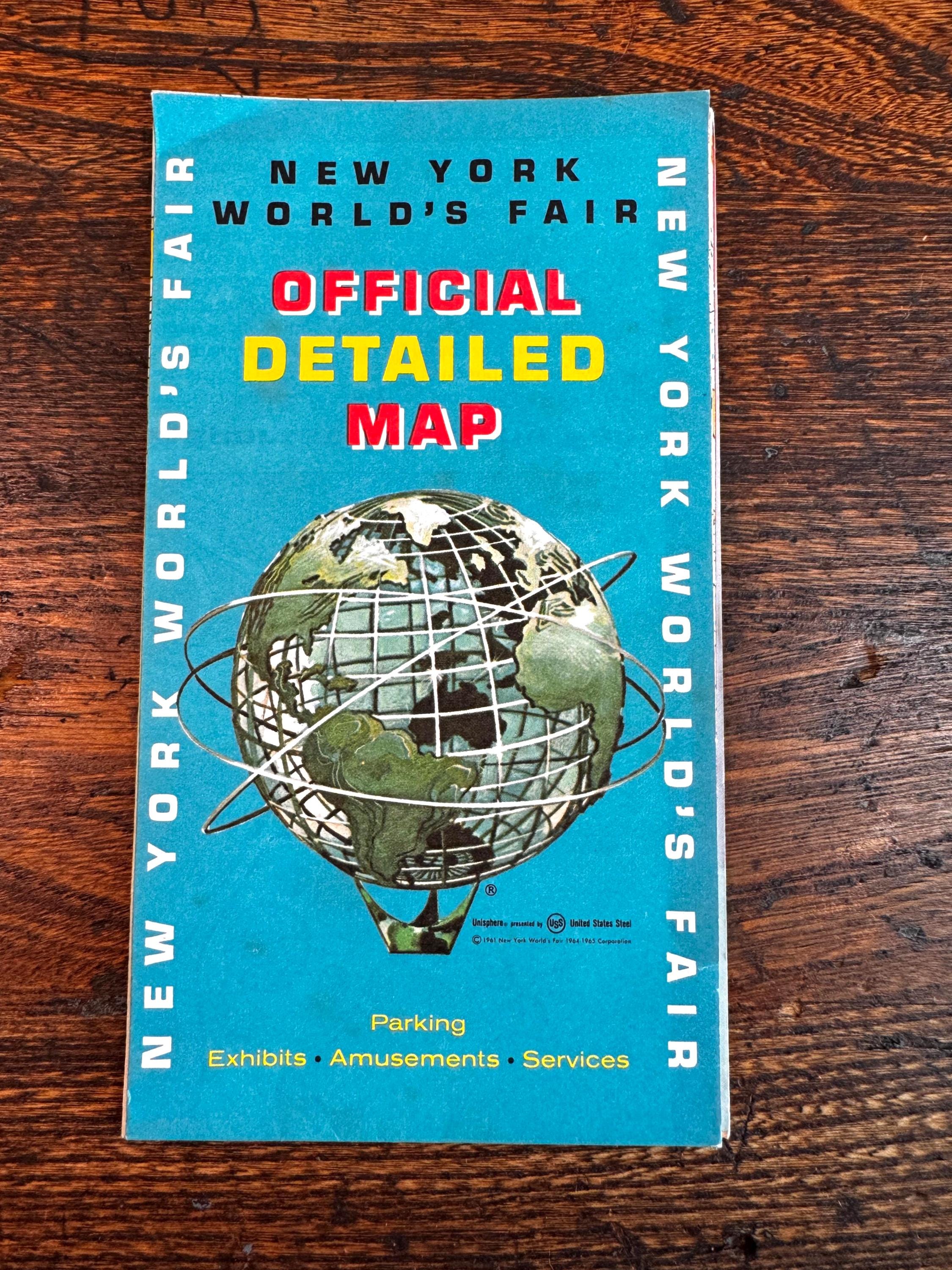 1964/1965 New York World’s Fair Esso Official Detailed Map