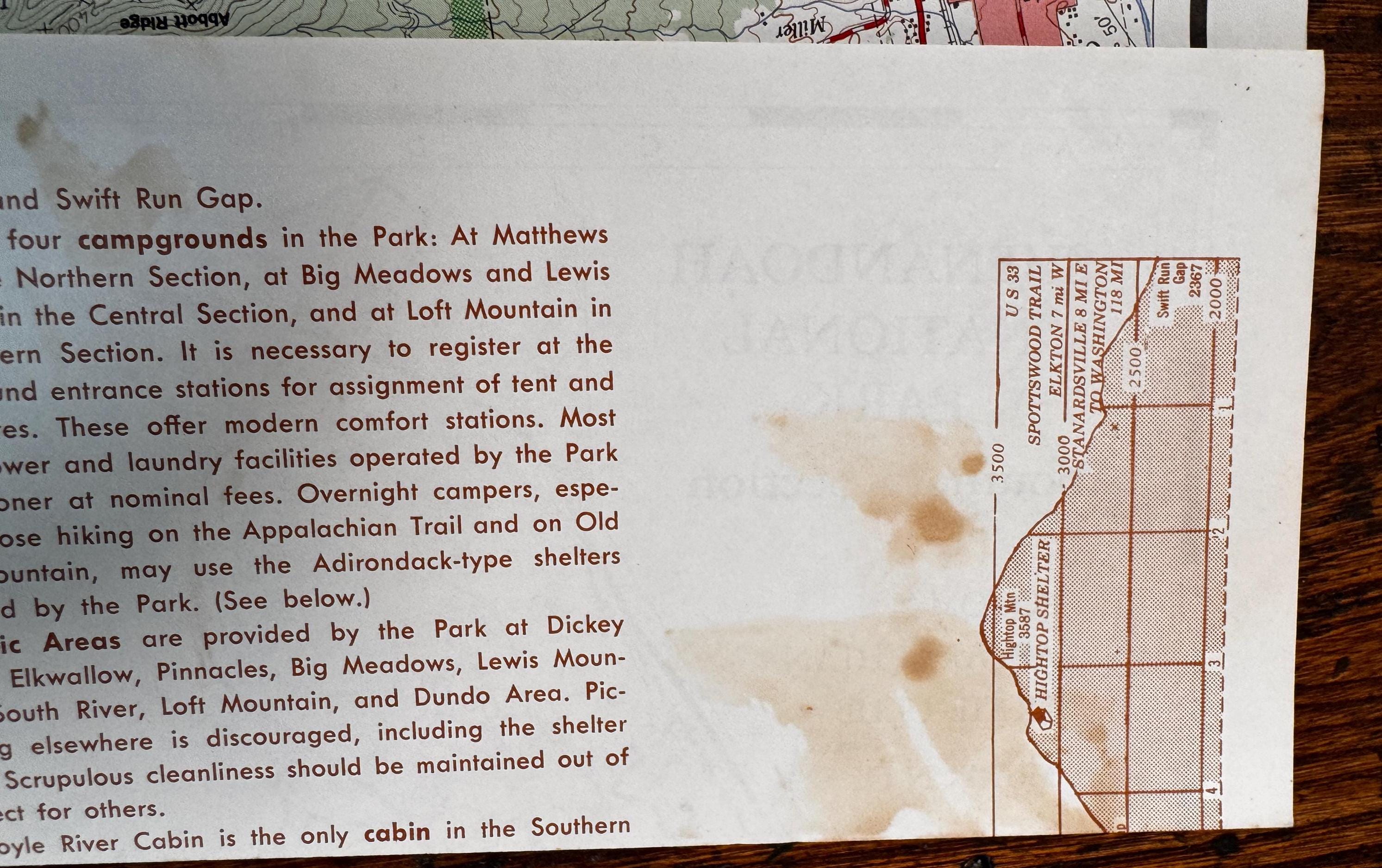 Vintage Shenandoah National Park Map Set – PATC Maps 9, 10 & 11