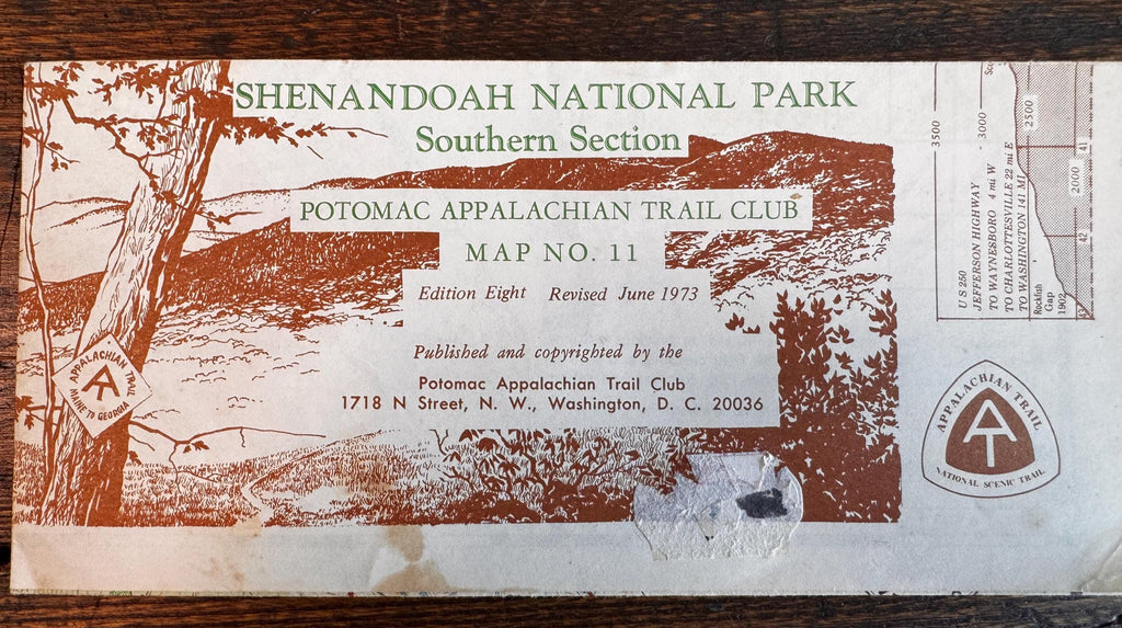 Vintage Shenandoah National Park Map Set – PATC Maps 9, 10 & 11