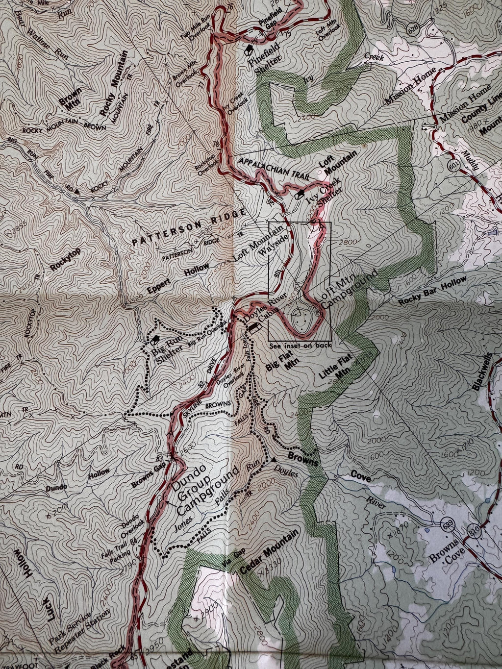 Vintage Shenandoah National Park Map Set – PATC Maps 9, 10 & 11