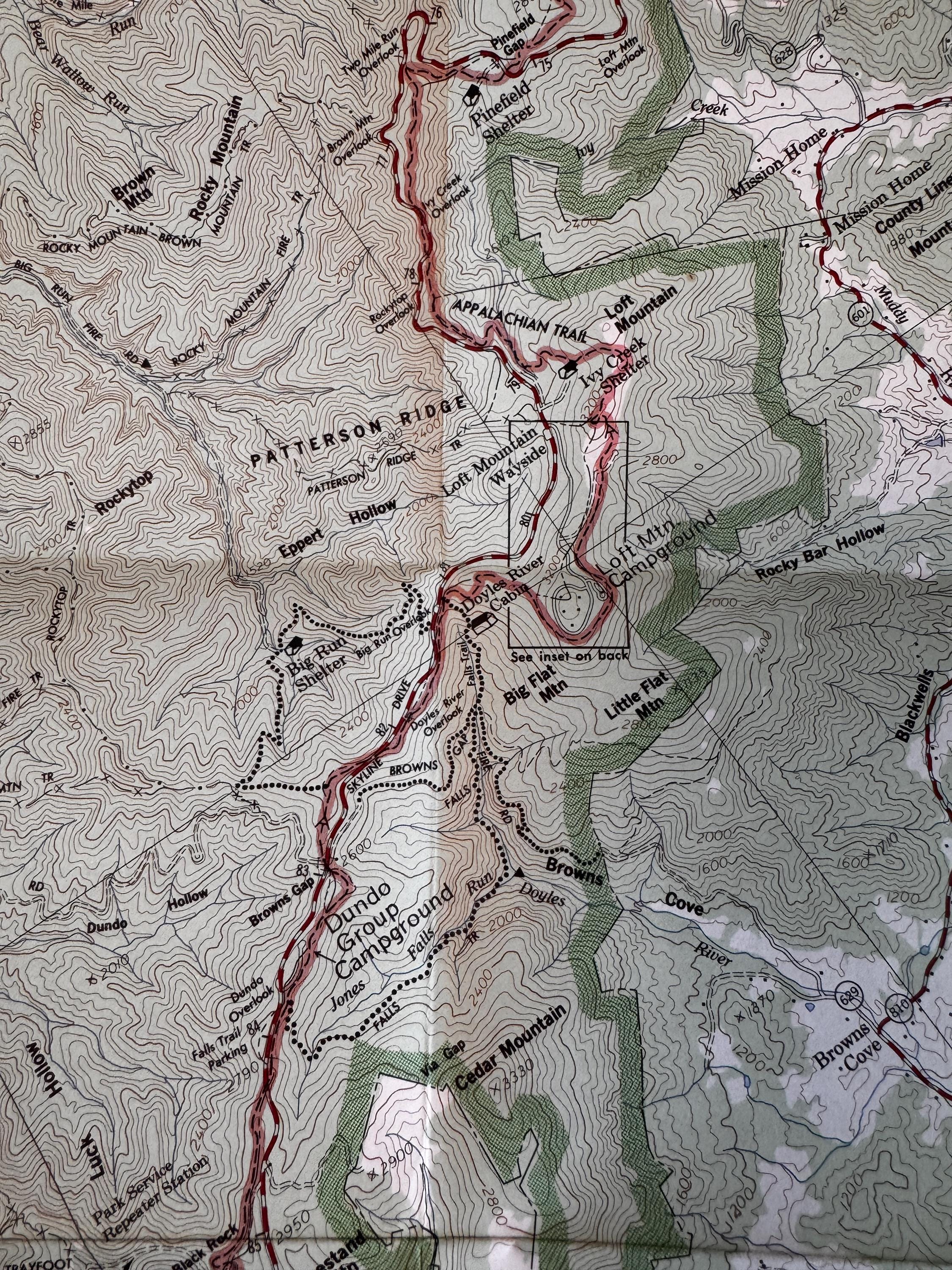Vintage Shenandoah National Park Map Set – PATC Maps 9, 10 & 11