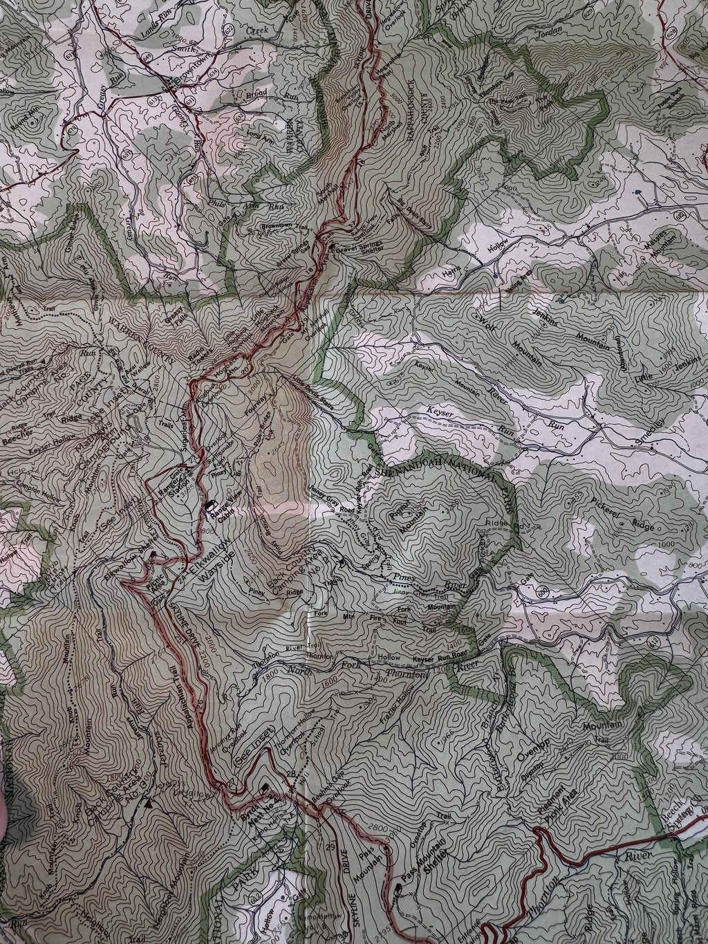 Vintage Shenandoah National Park Map Set – PATC Maps 9, 10 & 11