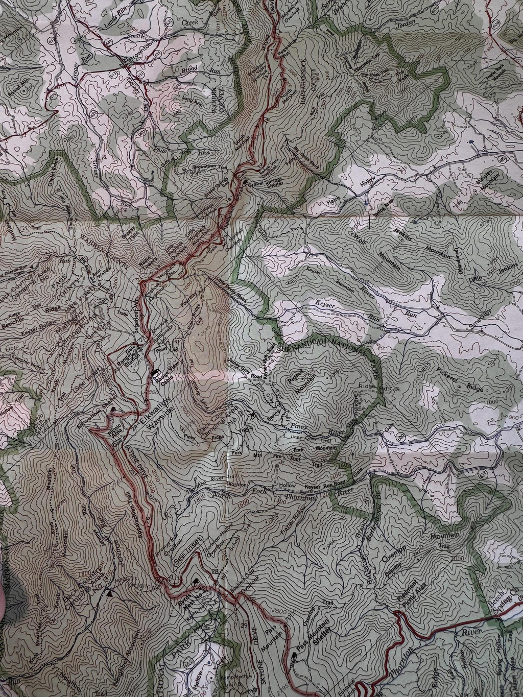 Vintage Shenandoah National Park Map Set – PATC Maps 9, 10 & 11