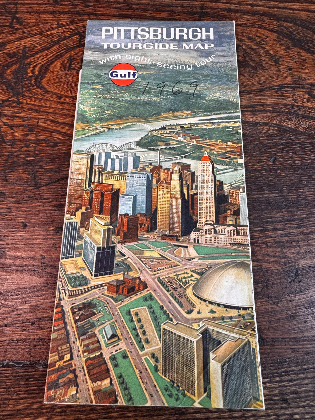 Vintage Road Map Lot – Ohio, Baltimore, DC, Pittsburgh, Idaho, Wyoming