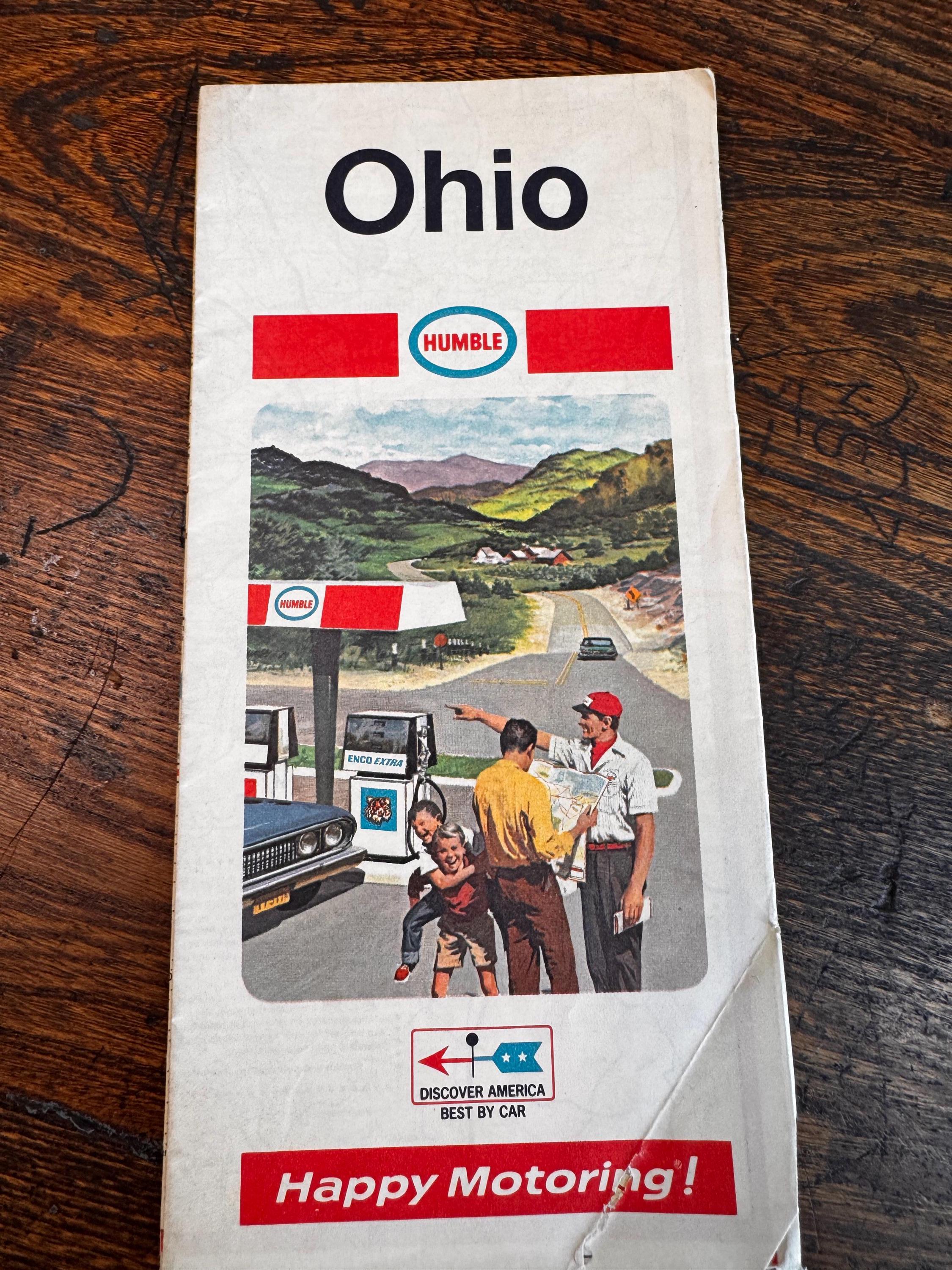 Vintage Road Map Lot – Delaware/Chesapeake Bay Region, Ohio, Pittsburgh, Washington/Oregon