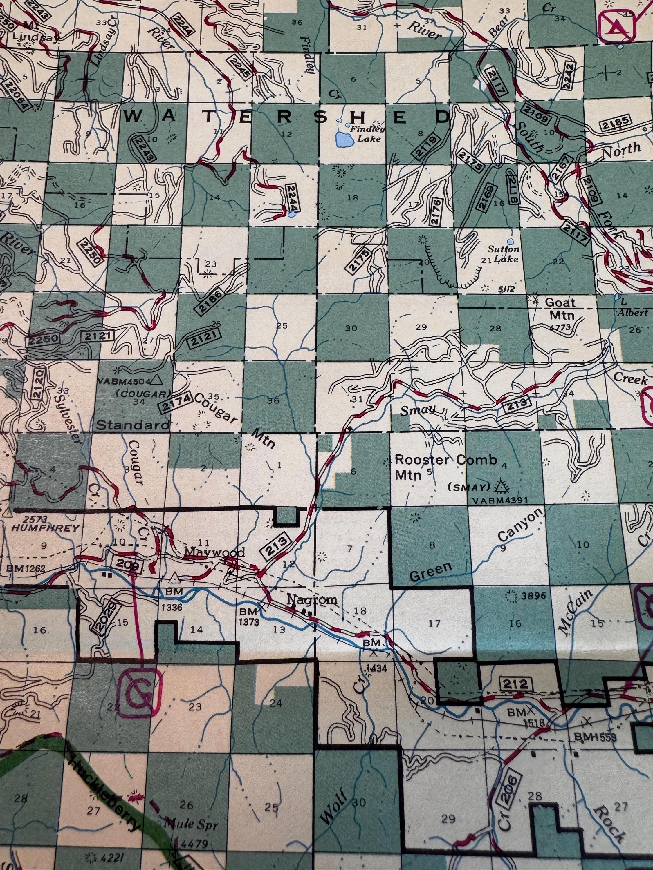 Vintage National Forest Maps – Wenatchee, Mt. Baker/Snoqualmie