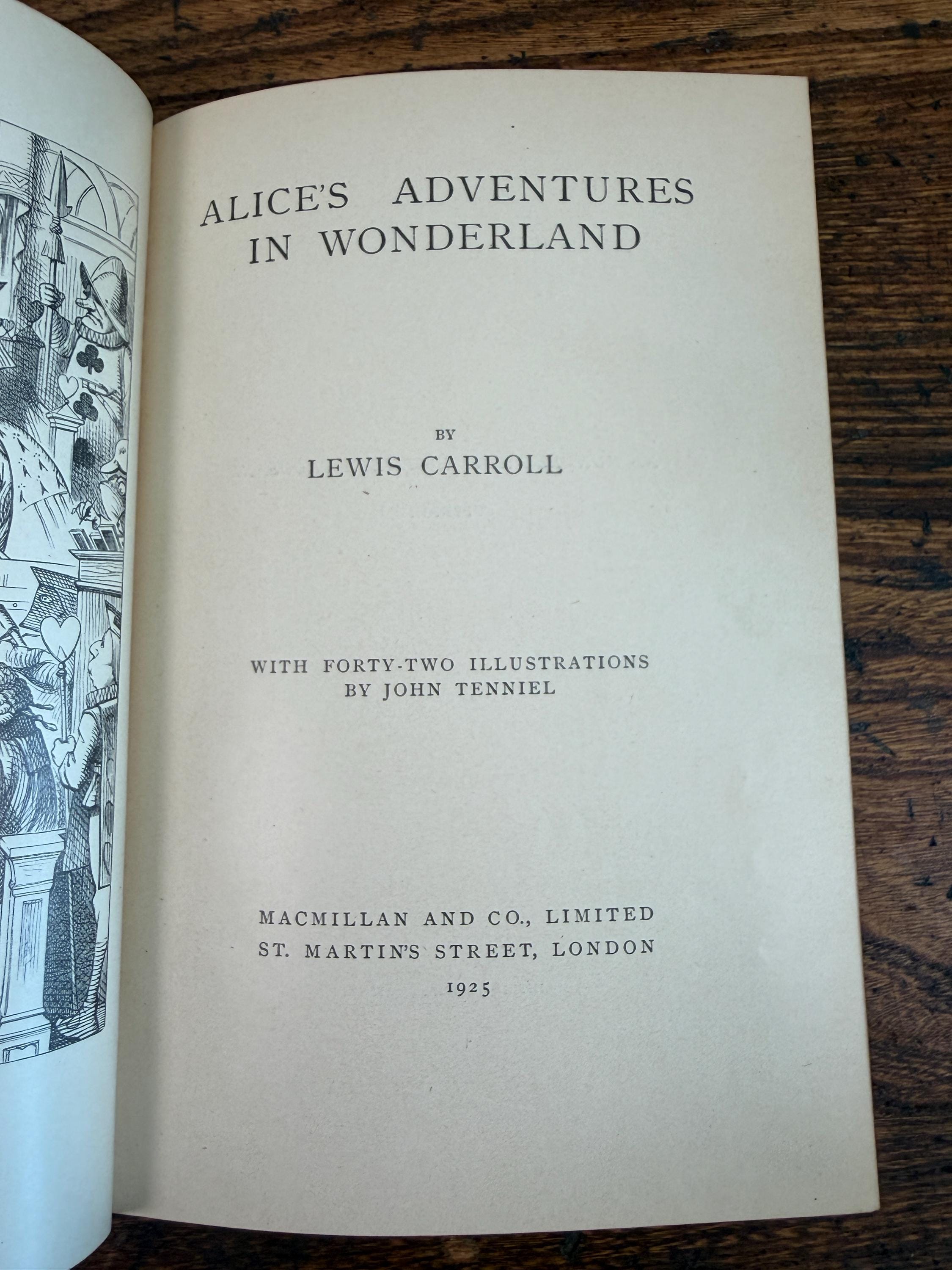 Alice in Wonderland & Through the Looking-Glass by Lewis Carroll | Riviere Leather 1925/1922