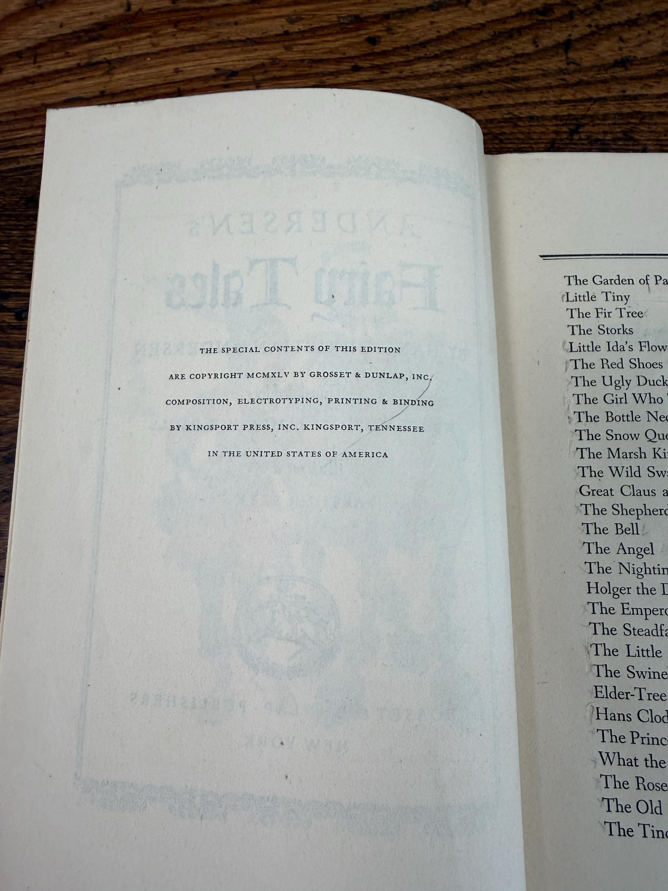 Andersen's Fairy Tales and Grimm's Fairy Tales Box Set | Grosset & Dunlap 1945