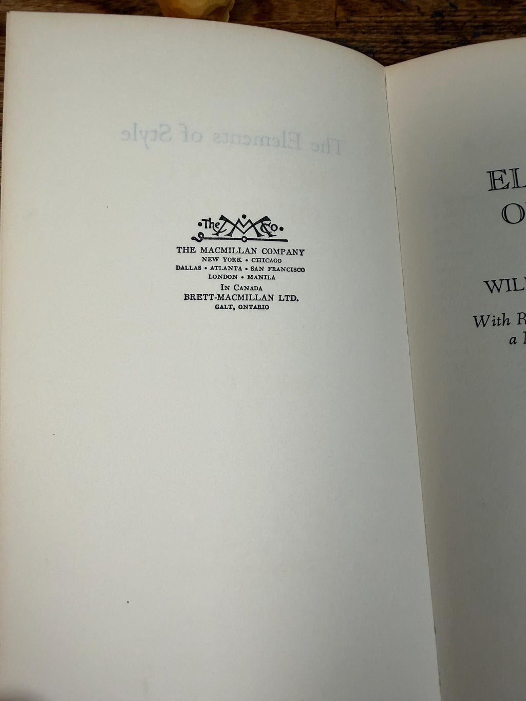 The Elements of Style by William Strunk Jr. | First Edition Hardcover 1959