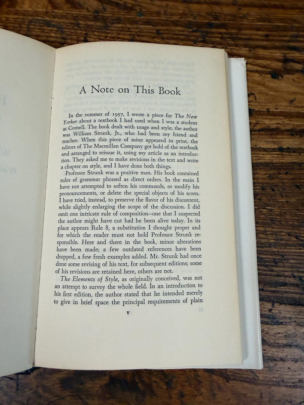 The Elements of Style by William Strunk Jr. | First Edition Hardcover 1959