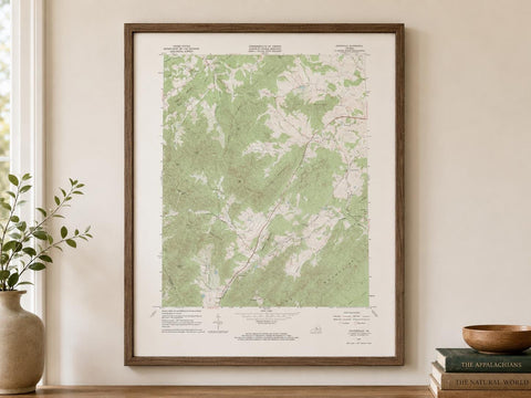 Vintage Covesville Virginia Topographic Map 1967 | USGS Quadrangle