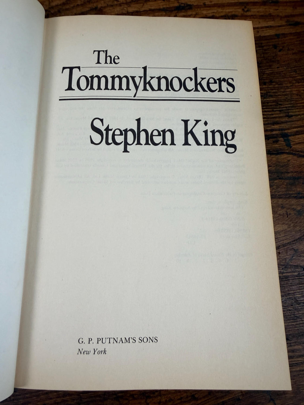 The Tommyknockers by Stephen King | Hardcover 1987