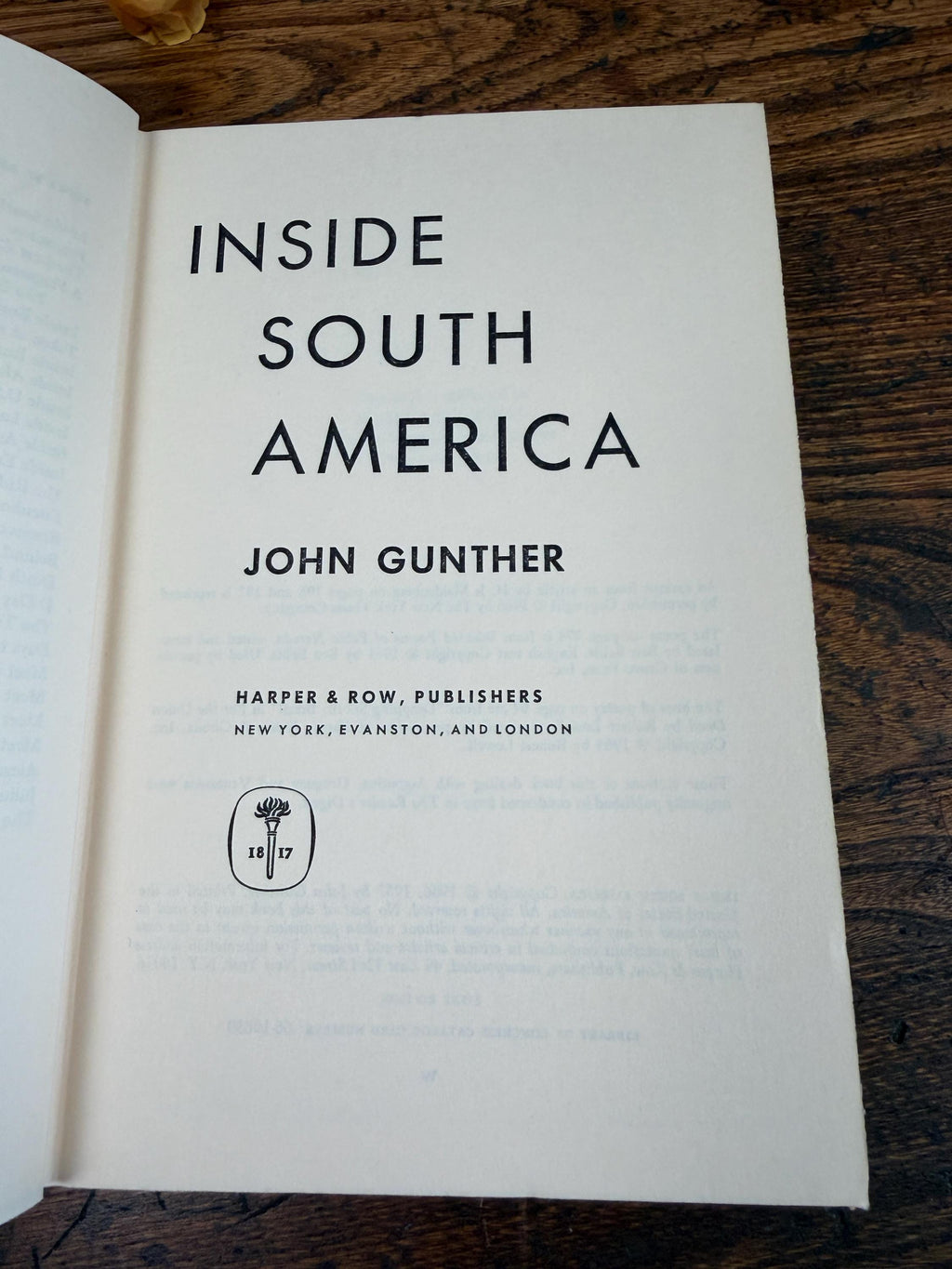 Inside South America by John Gunther | Hardcover 1967