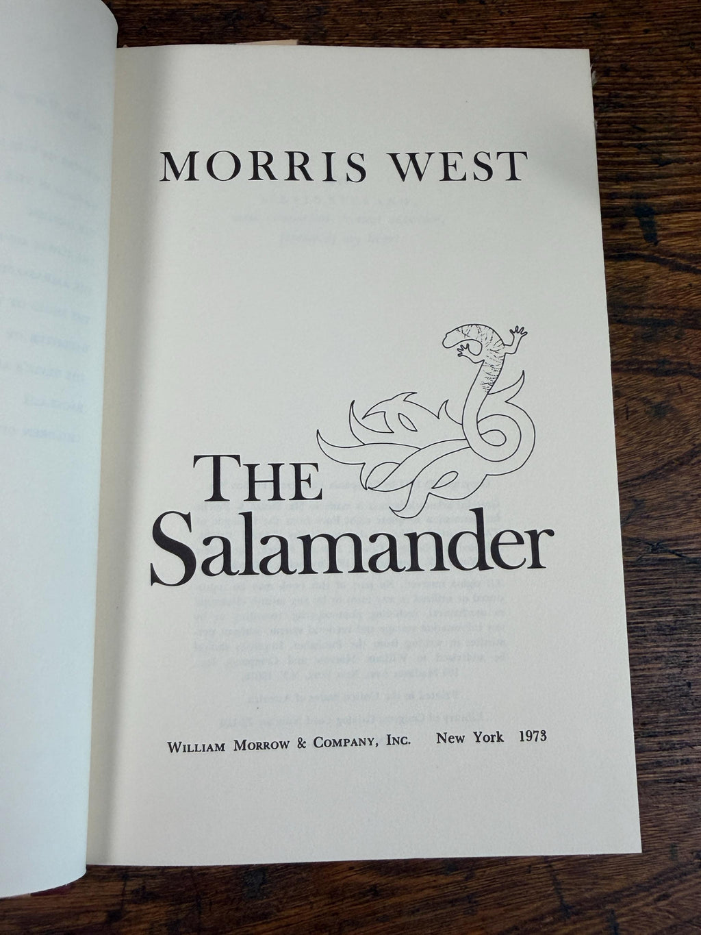 The Salamander by Morris West | Hardcover 1973