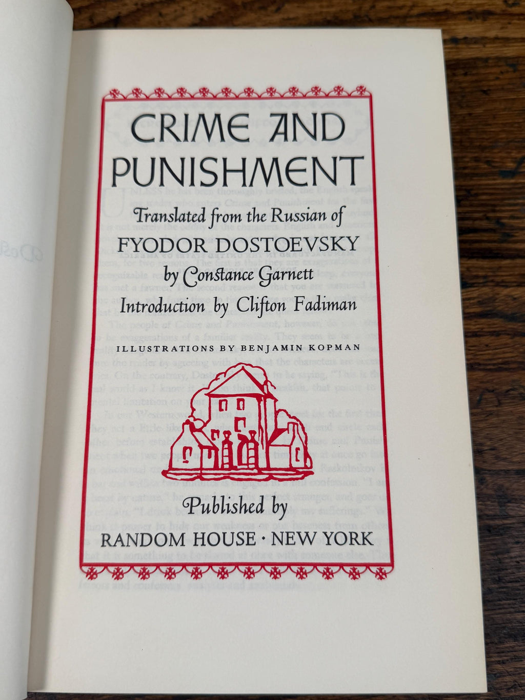 Crime and Punishment by Fyodor Dostoevsky | Hardcover 1956