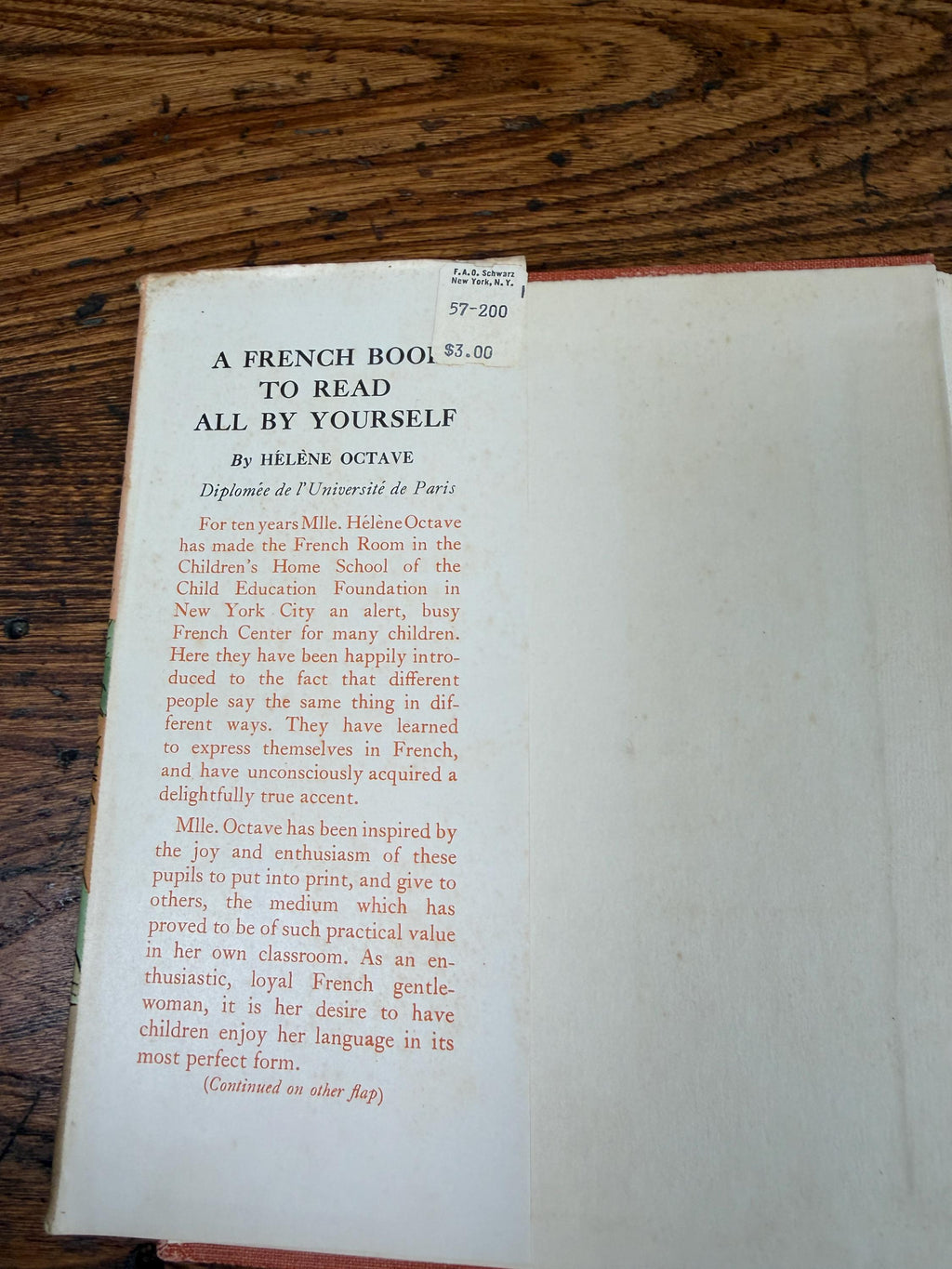 A French Book to Read All By Yourself by Hélène Octave | Hardcover 1936