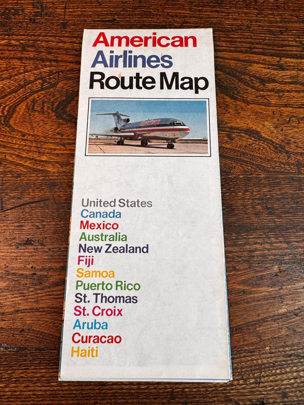 Vintage Airline Route Map Set – Delta Air Lines, American Airlines & United Air Lines