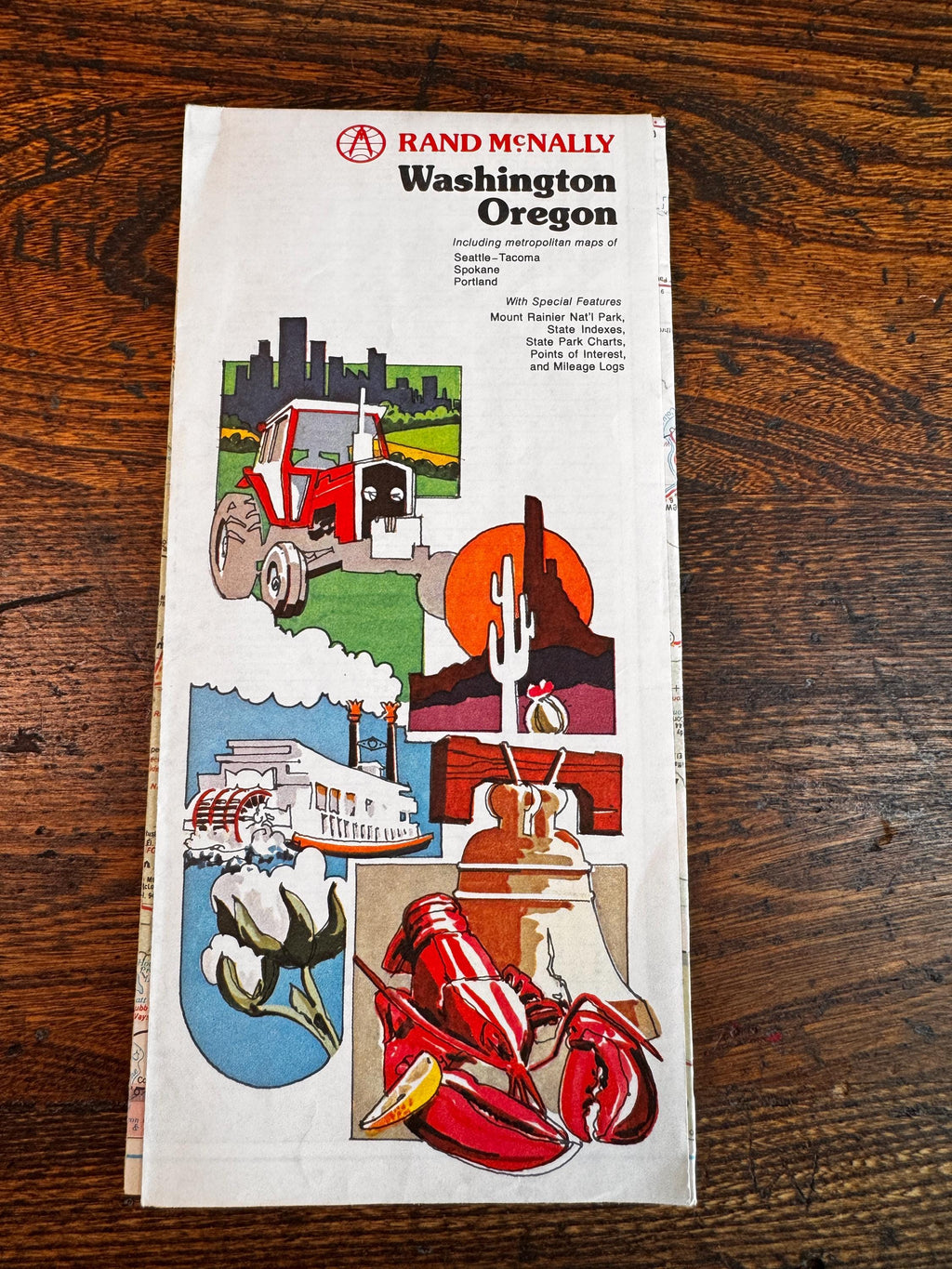 Vintage Road Map Lot – Delaware/Chesapeake Bay Region, Ohio, Pittsburgh, Washington/Oregon