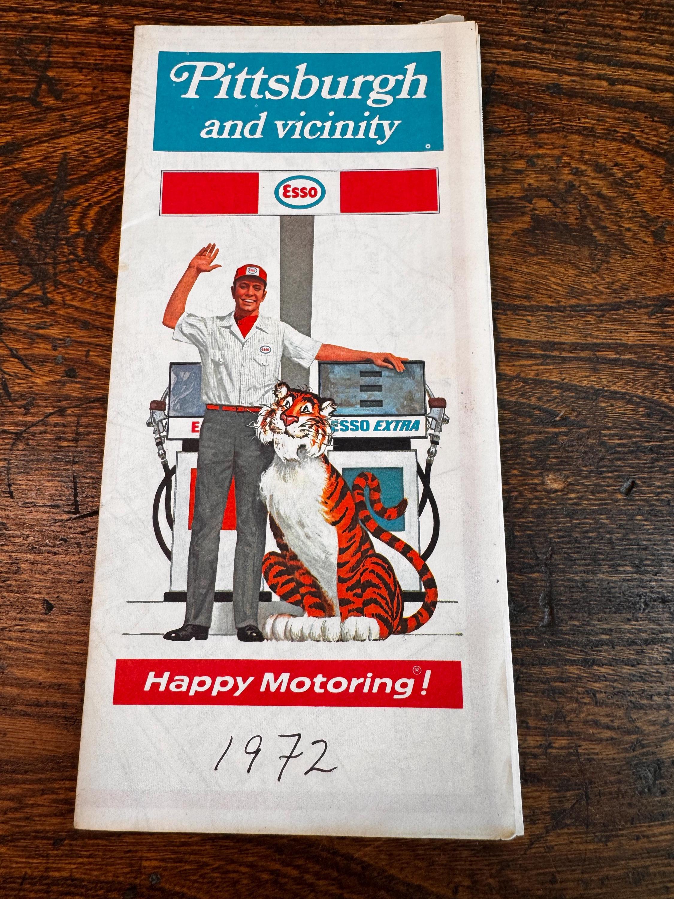 Vintage Road Map Lot – Delaware/Chesapeake Bay Region, Ohio, Pittsburgh, Washington/Oregon