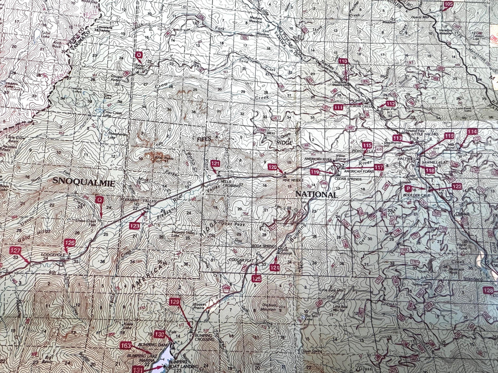 Vintage National Forest Maps – Wenatchee, Mt. Baker/Snoqualmie