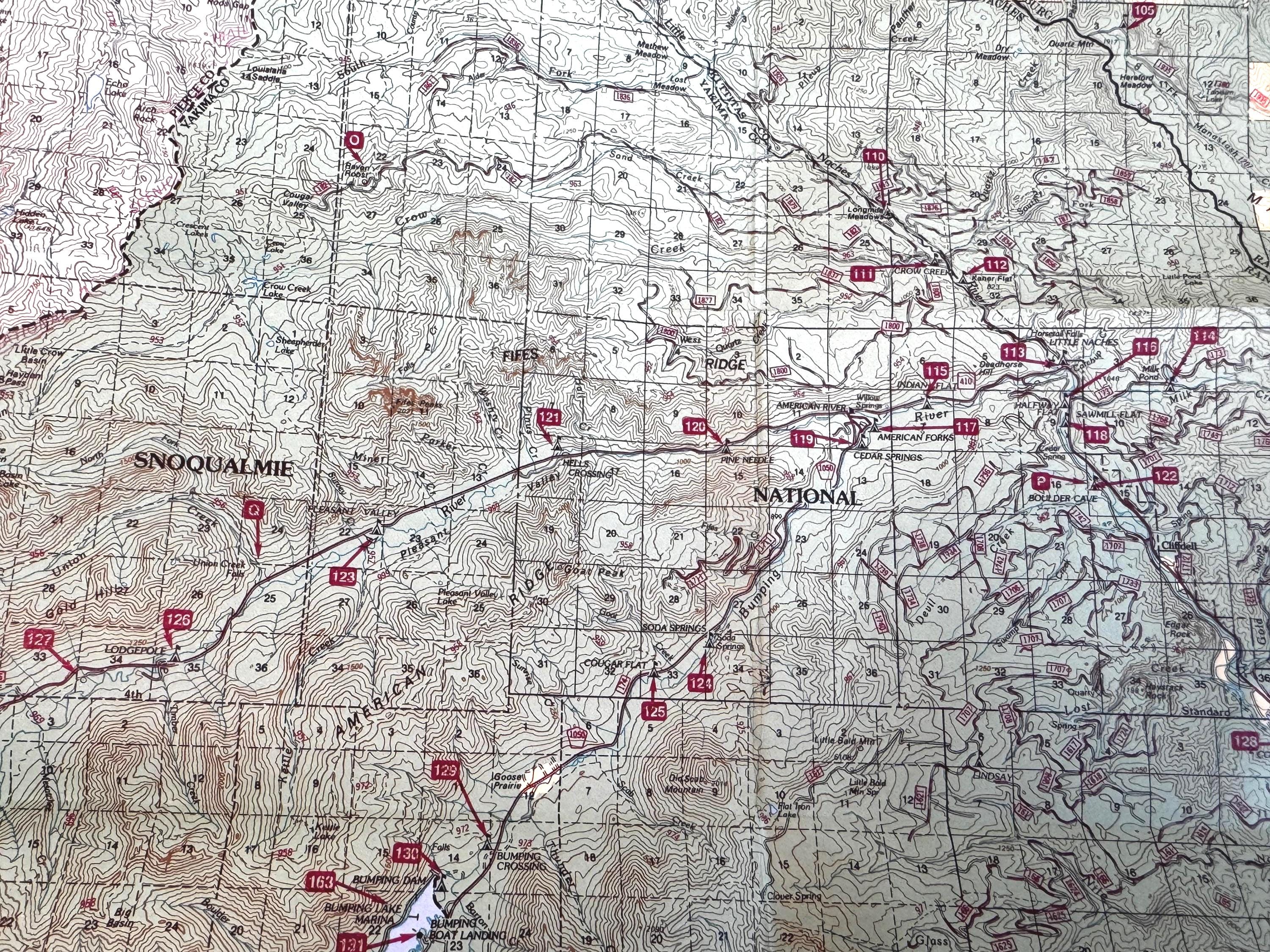 Vintage National Forest Maps – Wenatchee, Mt. Baker/Snoqualmie