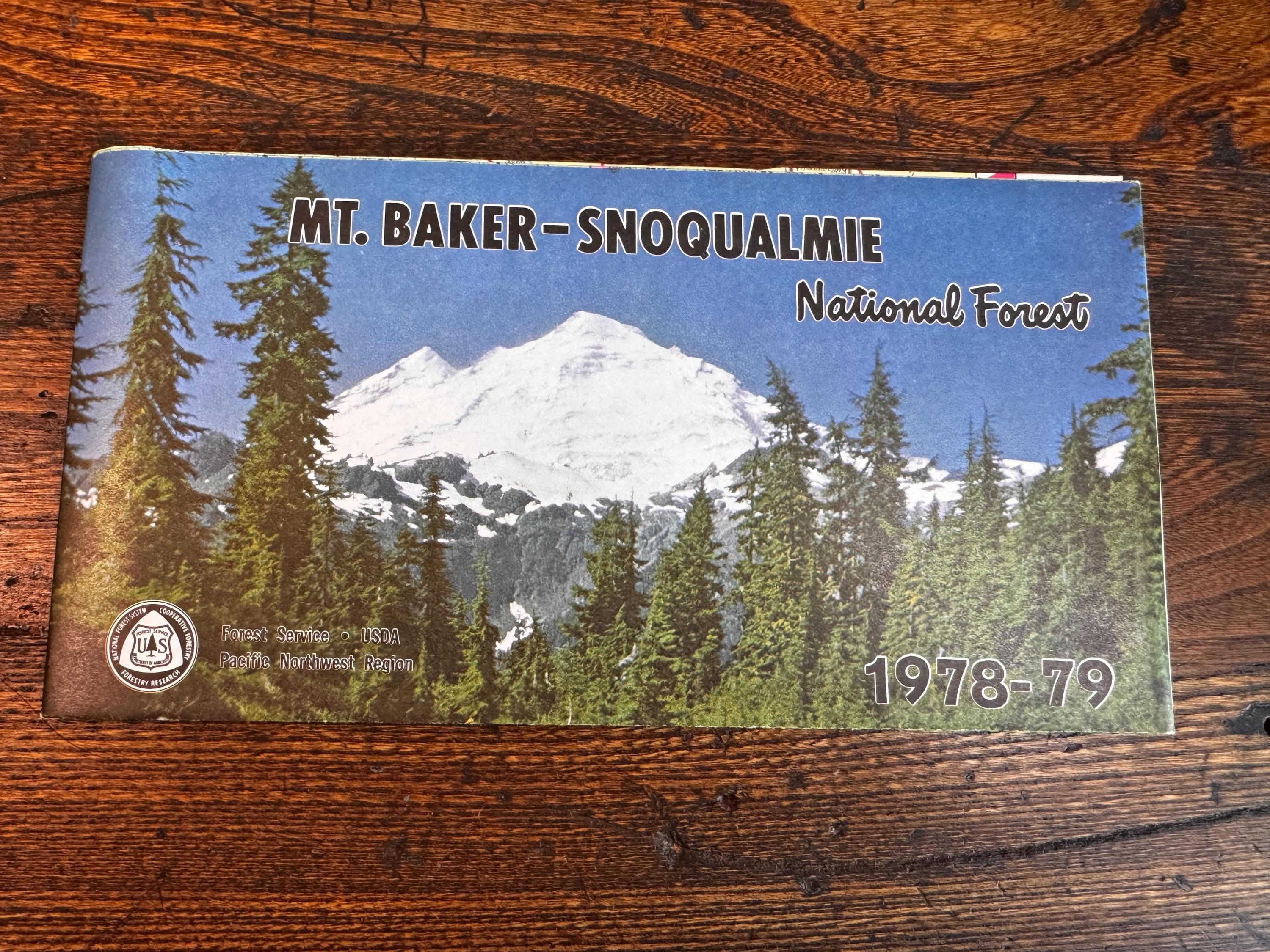 Vintage National Forest Maps – Wenatchee, Mt. Baker/Snoqualmie