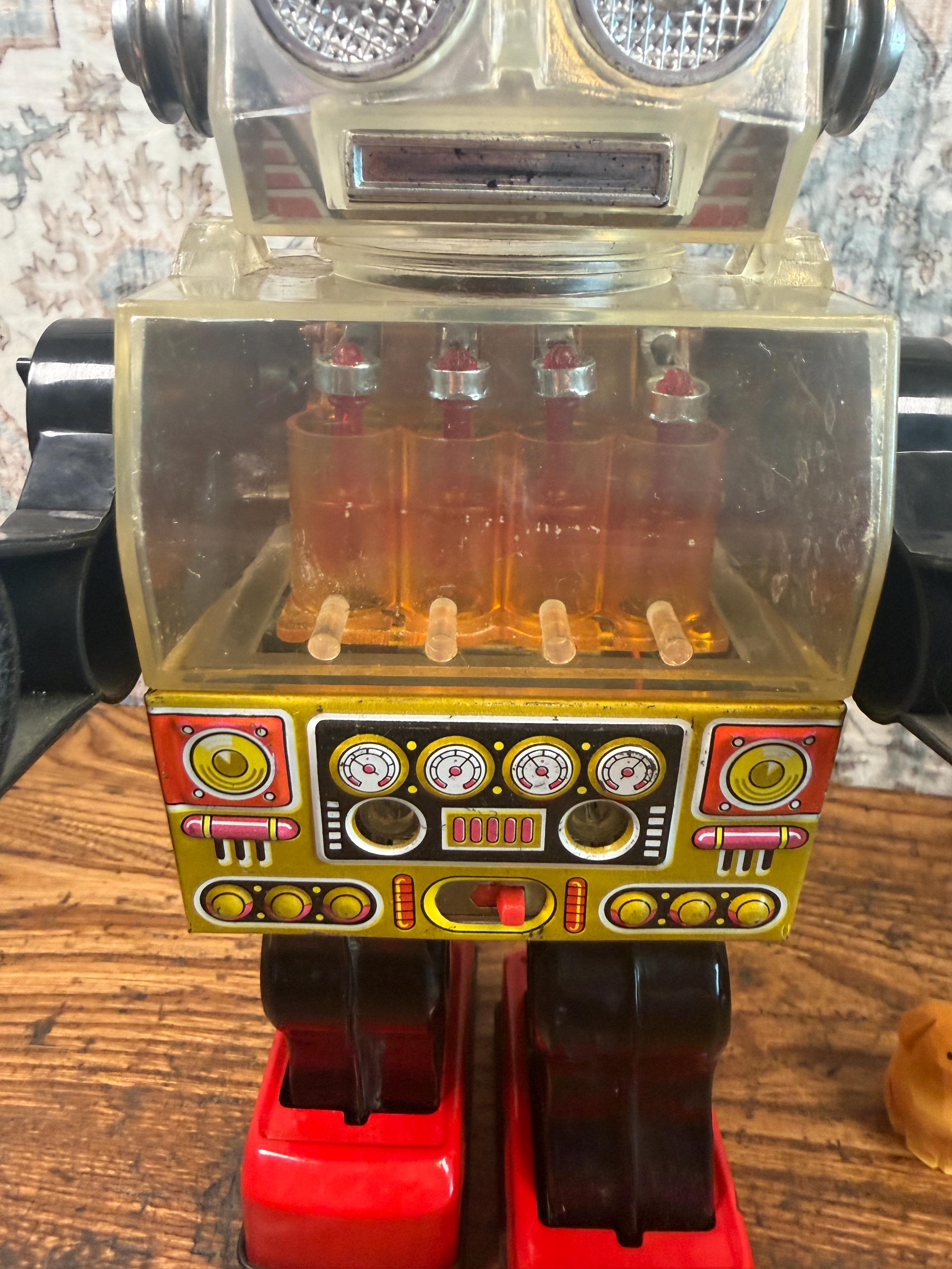 Vintage Horikawa Piston Robot | Battery Operated Japan Working
