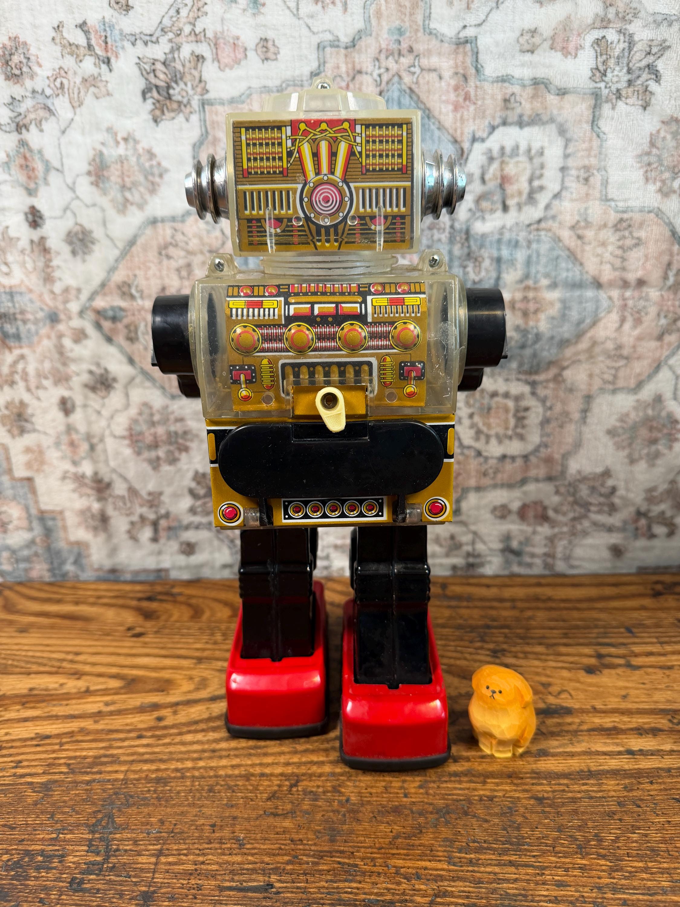 Vintage Horikawa Piston Robot | Battery Operated Japan Working