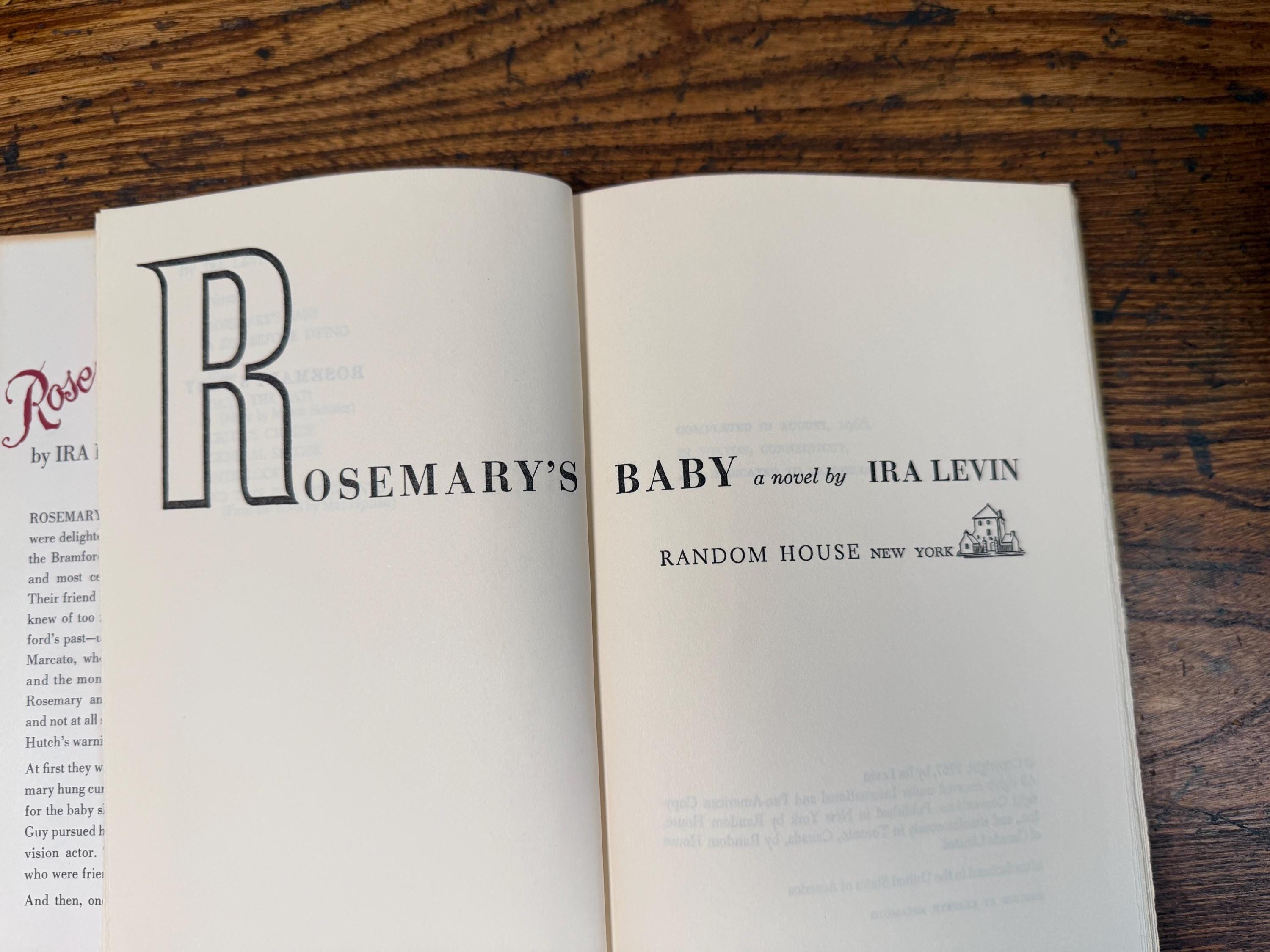 Rosemary's Baby by Ira Levin | Hardcover 1967