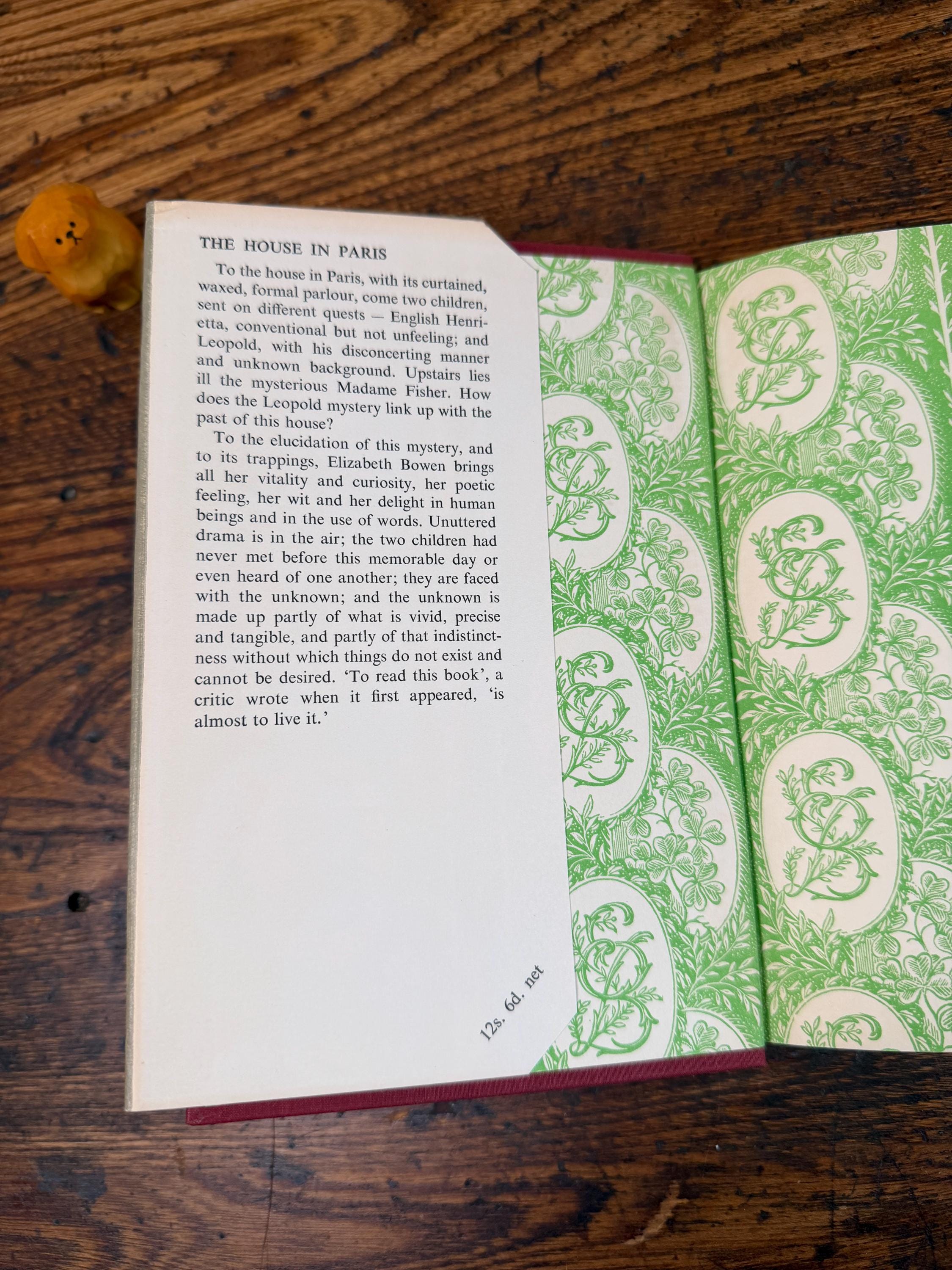 The House in Paris by Elizabeth Bowen | Hardcover 1959