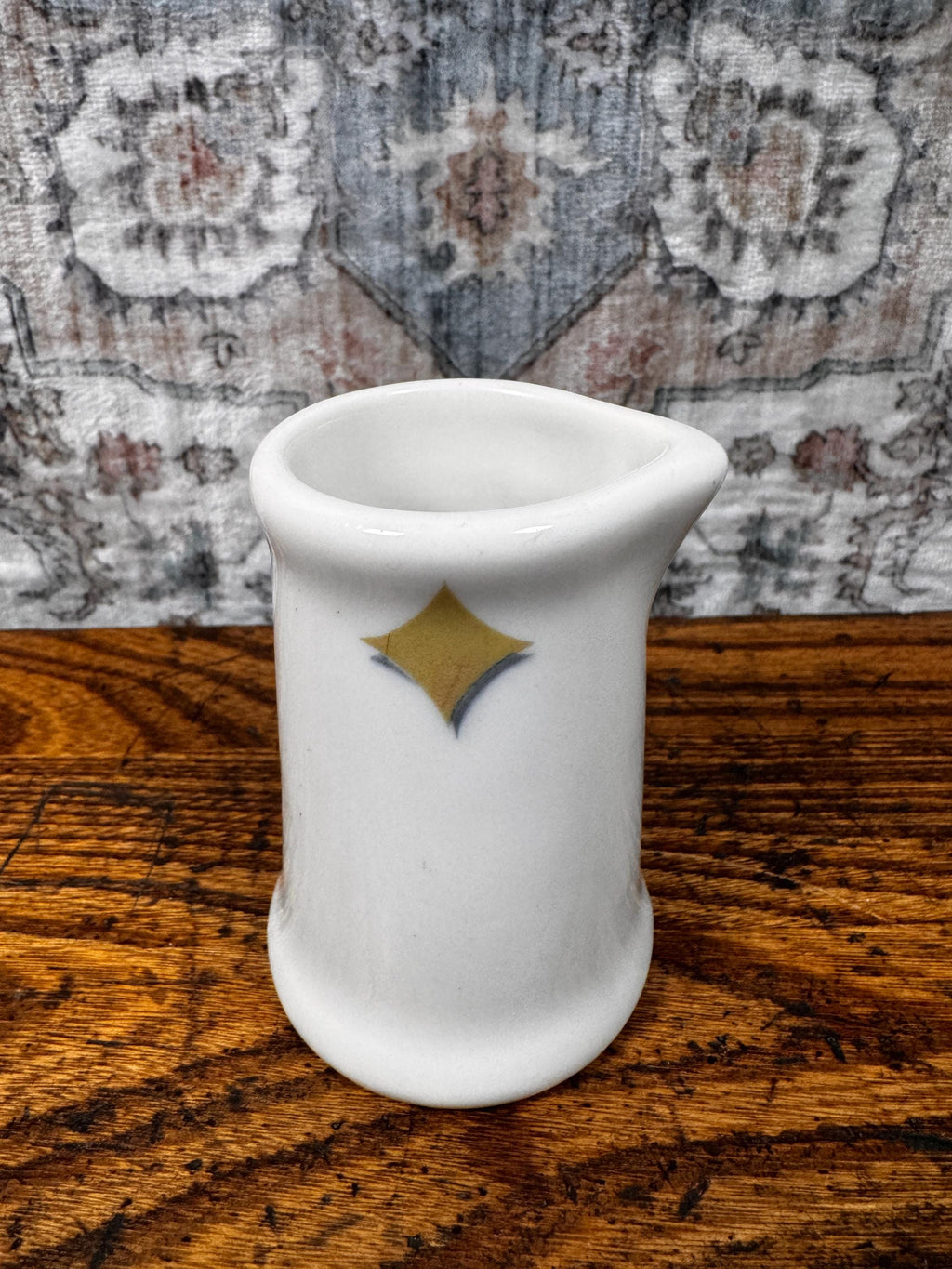 Mid-Century Modern Atomic Starburst Creamer | Milk Glass USA