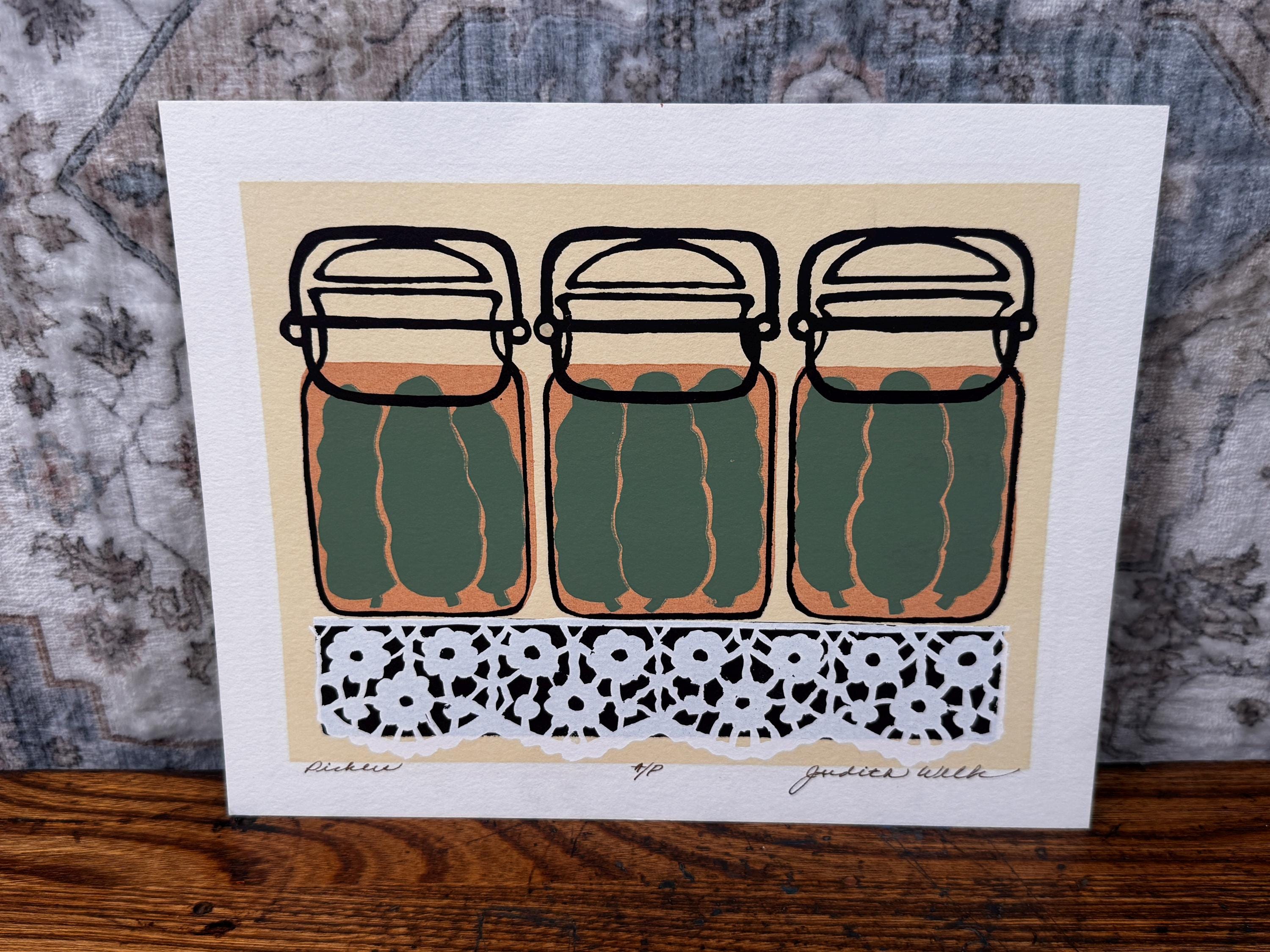 Pickles by Judith Welch | Signed Artist Proof Serigraph Print