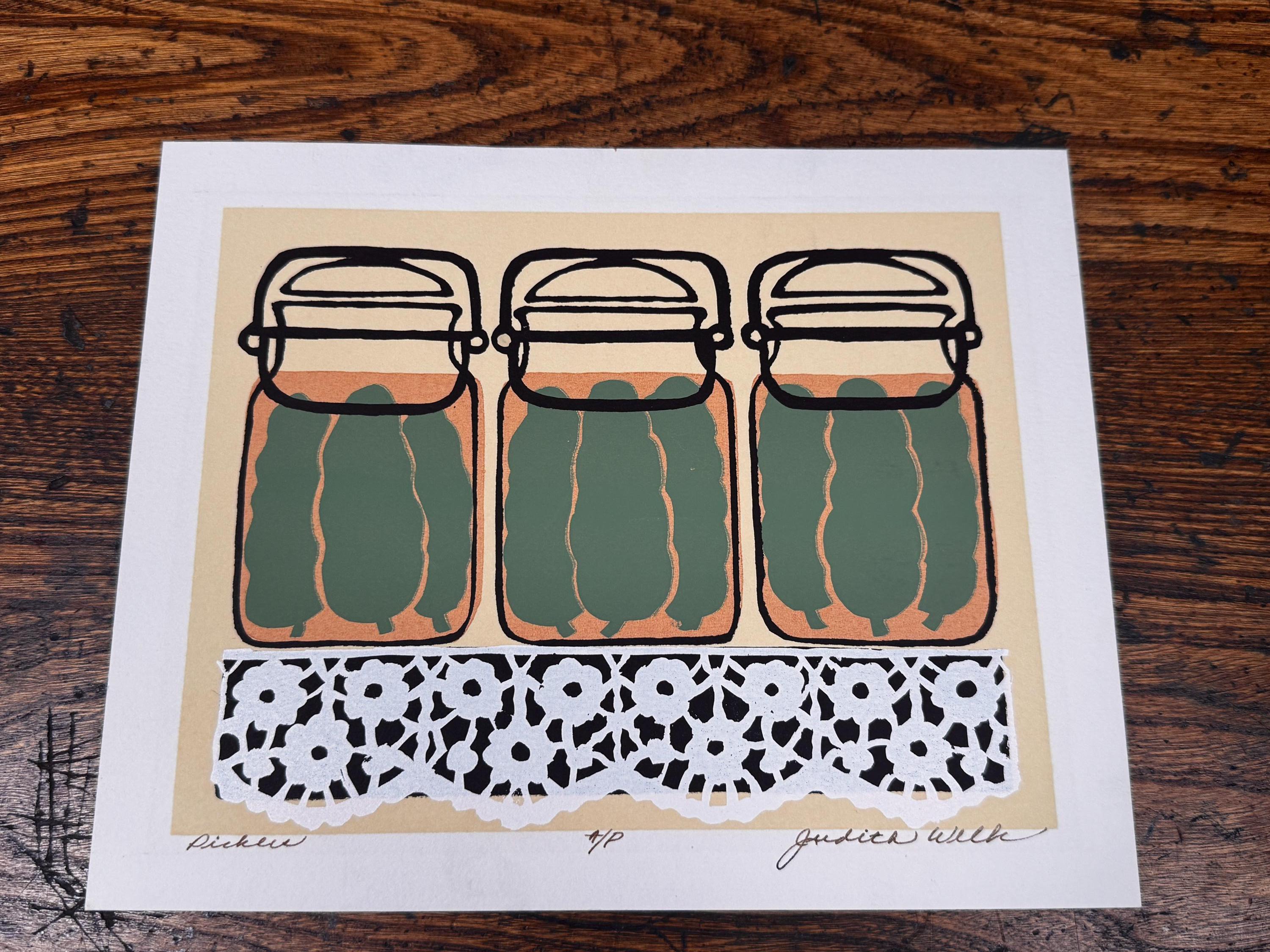 Pickles by Judith Welch | Signed Artist Proof Serigraph Print