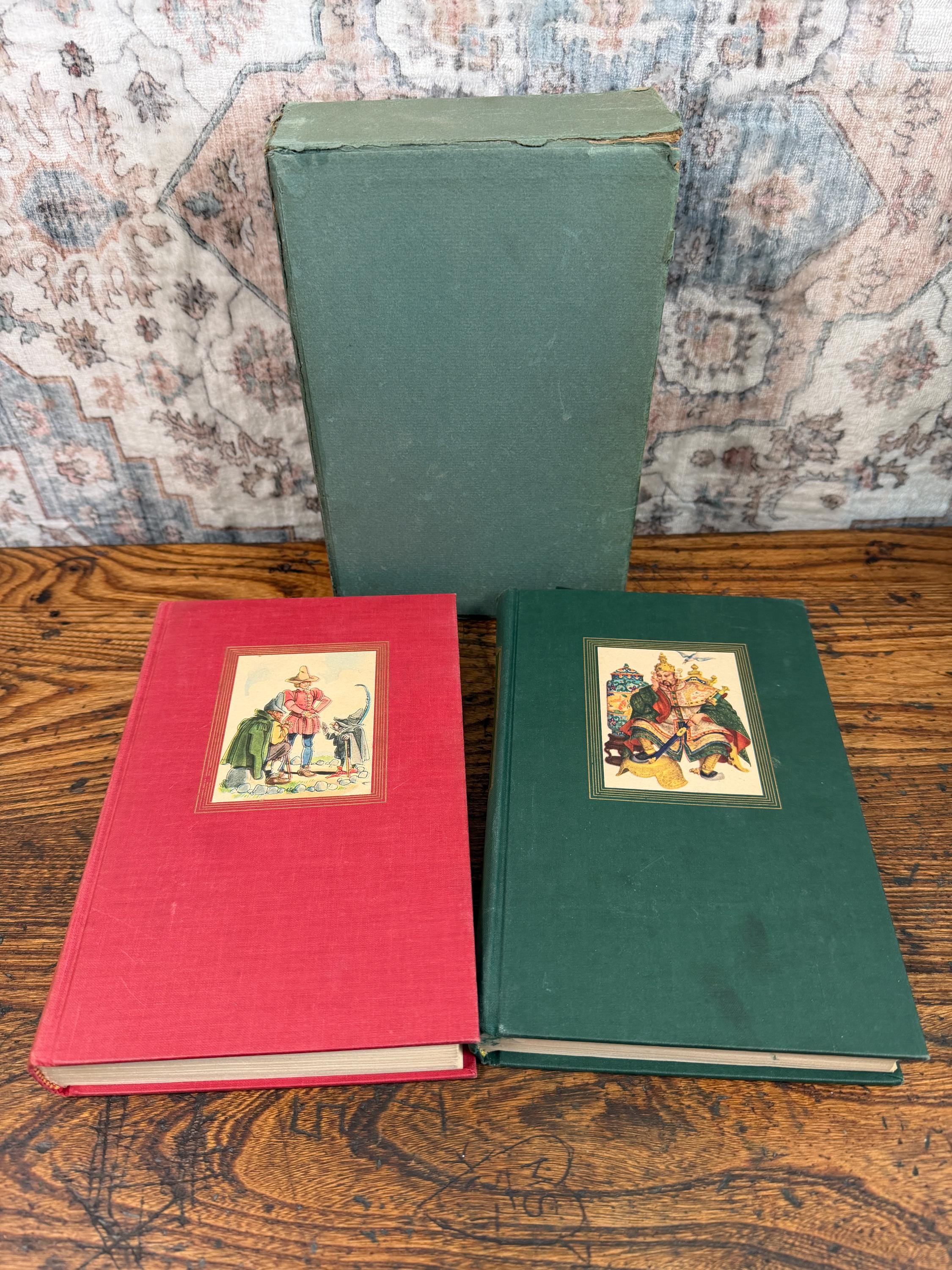 Andersen's Fairy Tales and Grimm's Fairy Tales Box Set | Grosset & Dunlap 1945