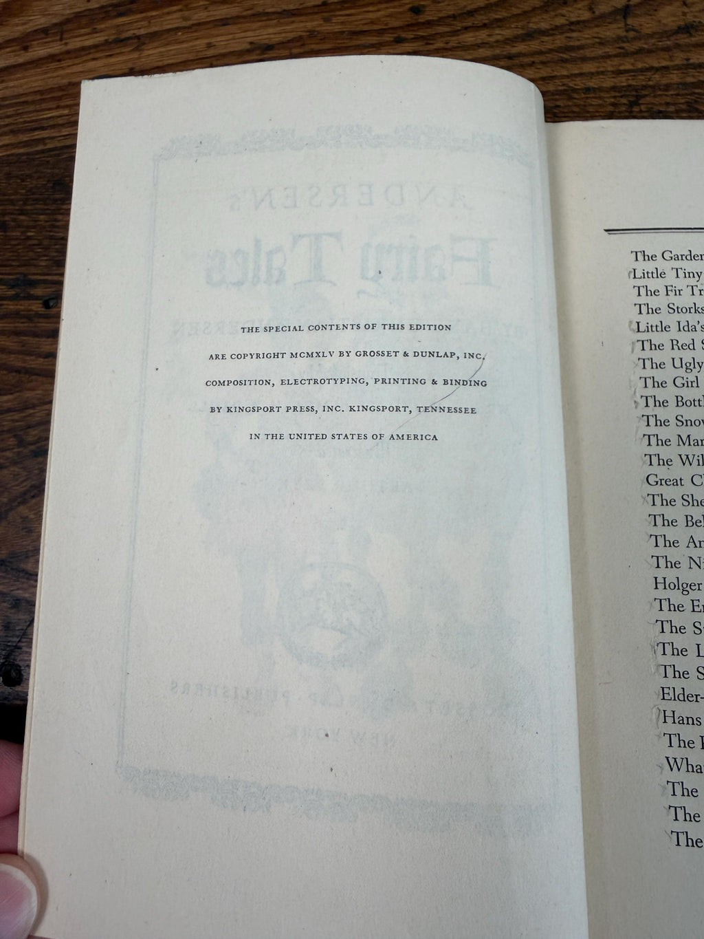 Andersen's Fairy Tales and Grimm's Fairy Tales Box Set | Grosset & Dunlap 1945