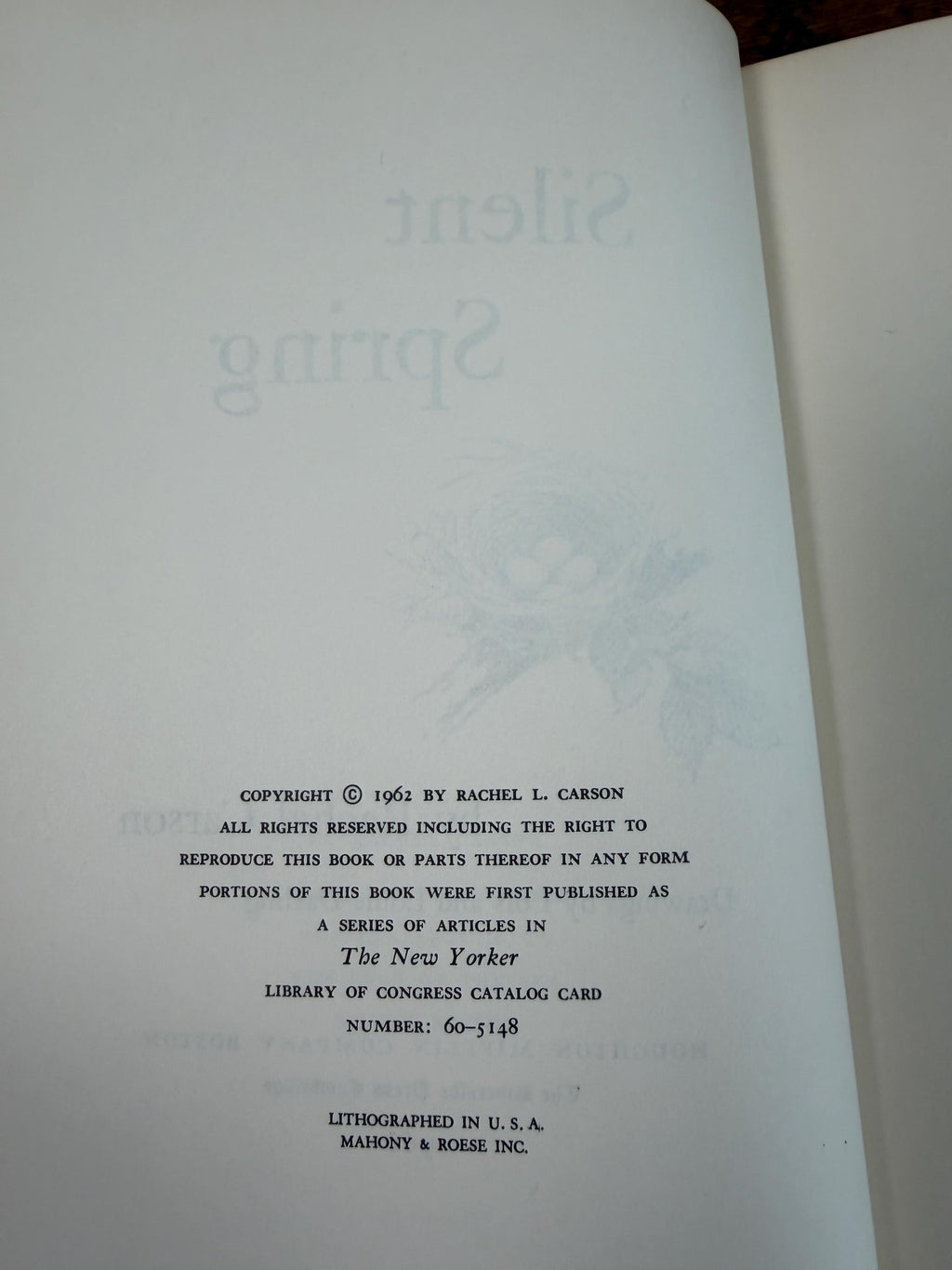 Silent Spring by Rachel Carson | Hardcover 1962